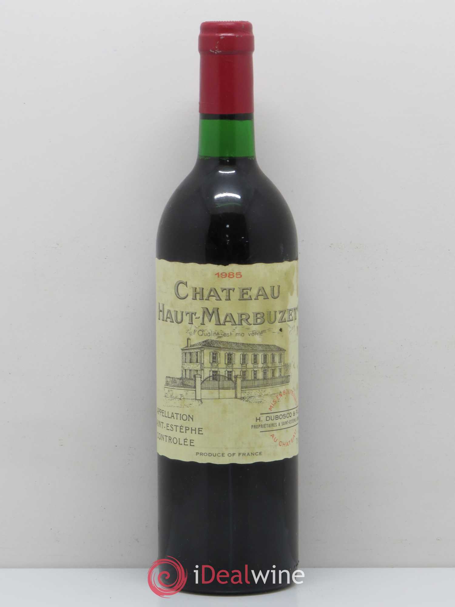 Château Haut Marbuzet 1985 - Lot de 1 bouteille - 0