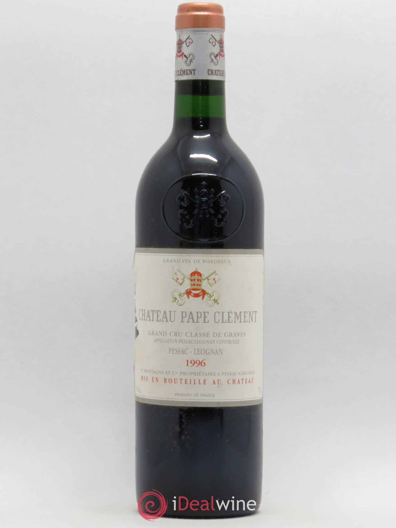 Château Pape Clément Cru Classé de Graves 1996 - Lot de 1 bouteille - 0