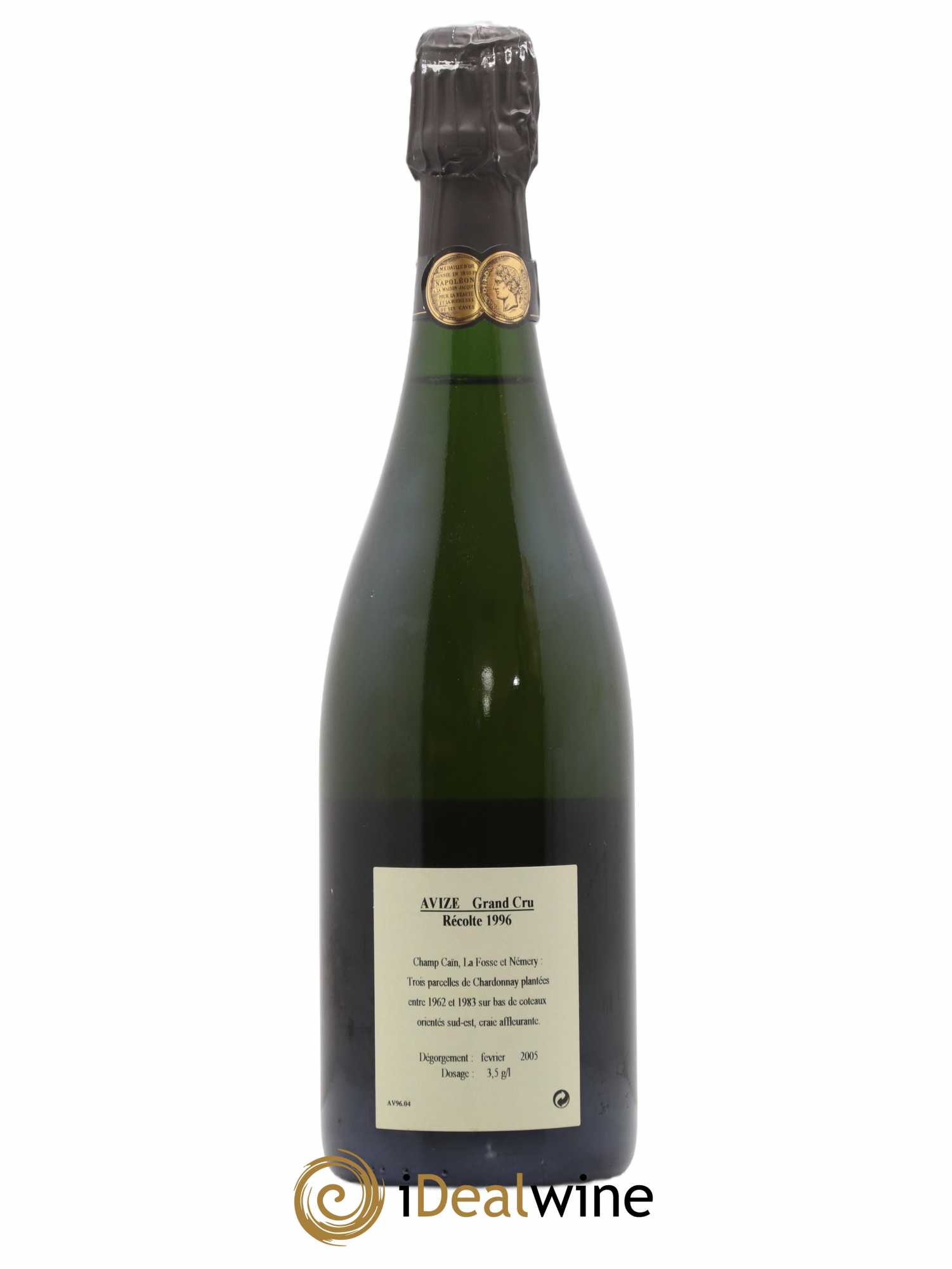 Millésimé Jacquesson Avize Grand Cru 1996 - Lot de 1 bouteille - 1