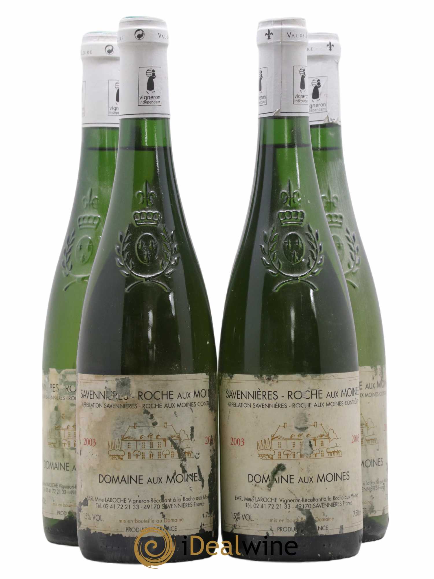 Savennières Roche aux Moines 2003 - Lot de 4 bouteilles - 0