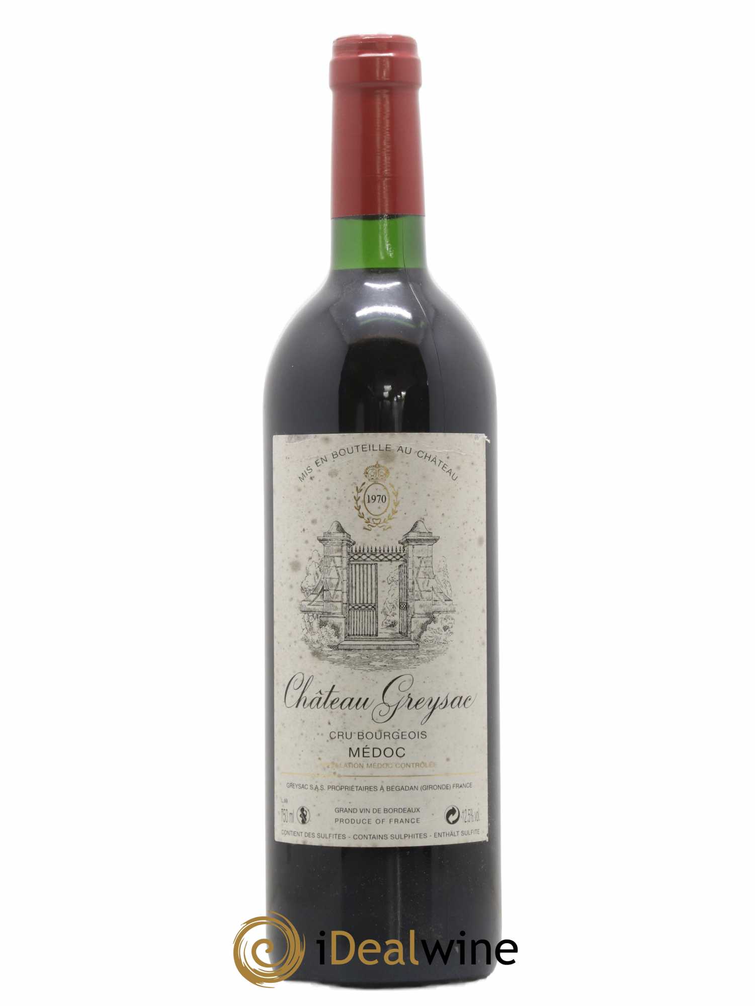 Château Greysac Cru Bourgeois 1970 - Lot de 1 bouteille - 0