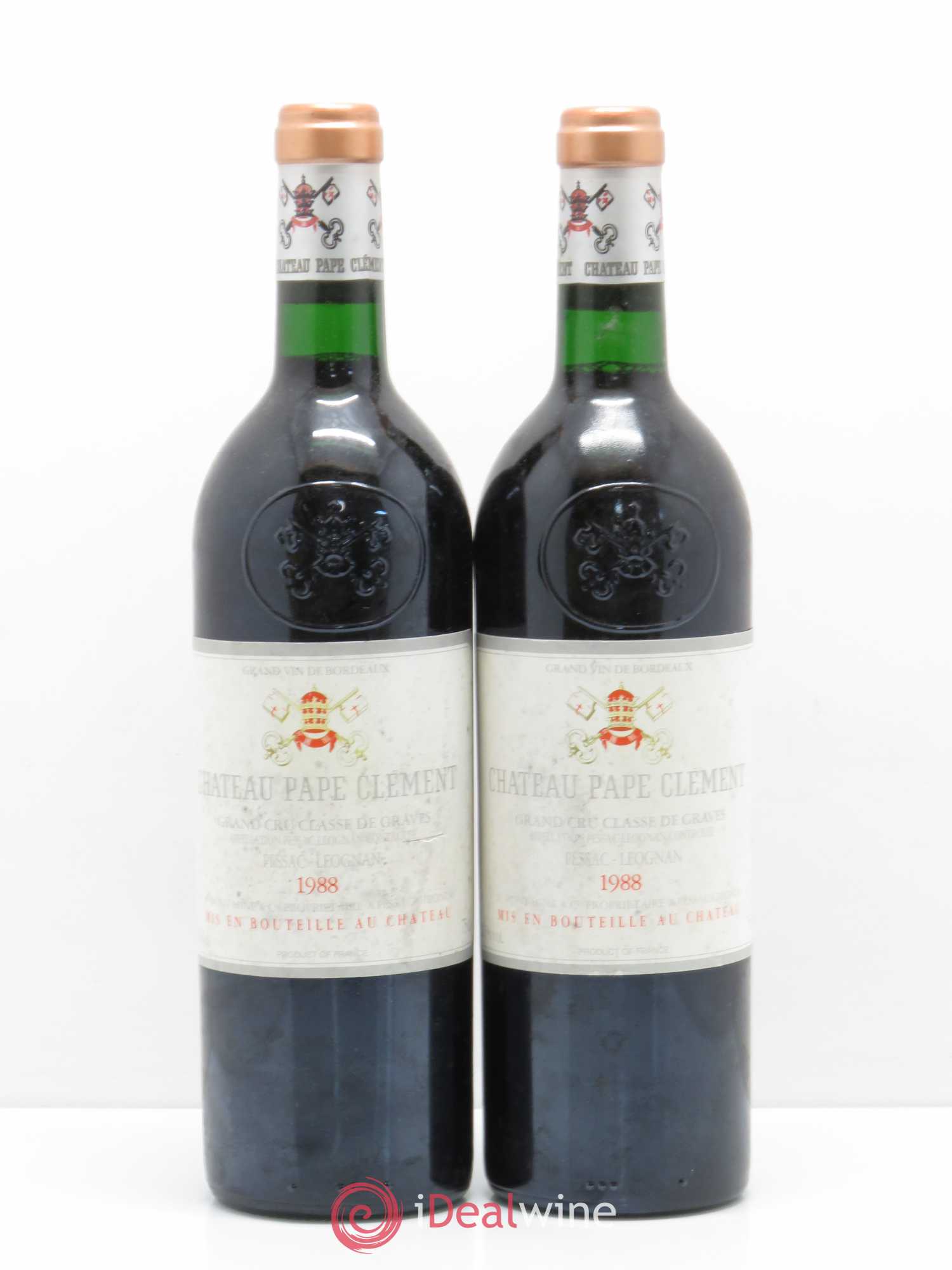 Château Pape Clément Cru Classé de Graves 1988 - Lot de 2 bouteilles - 0