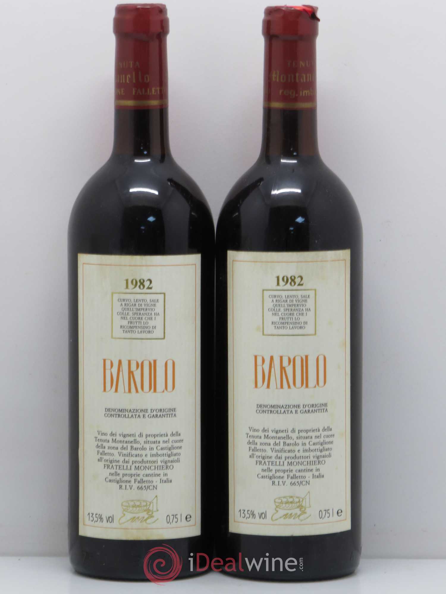 Barolo Tenuta Montanello 1982 - Lot de 2 bouteilles - 0