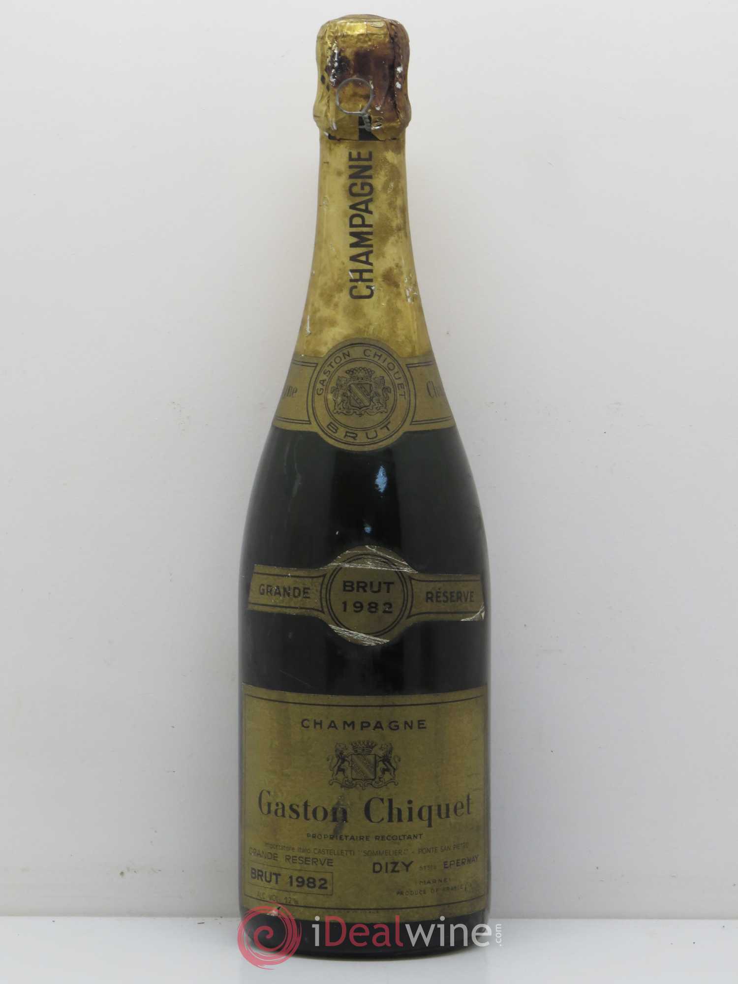 Champagne Brut Grande Reserve Gaston Chiquet 1982 - Posten von 1 Flasche - 0
