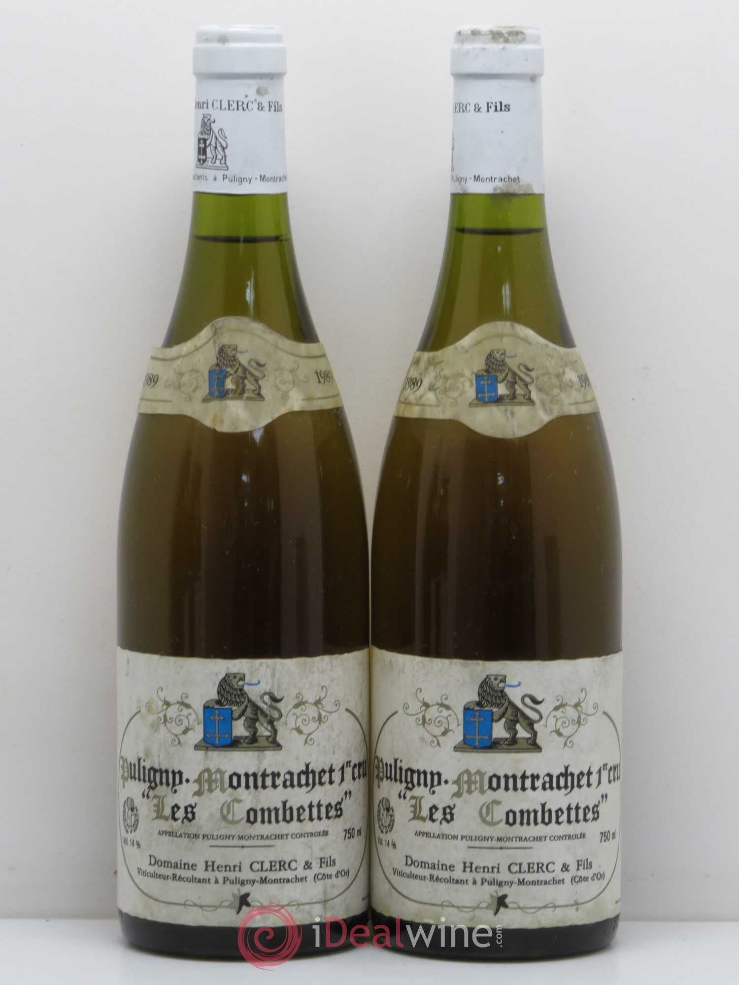 Puligny-Montrachet 1er Cru Les Combettes Domaine Henri Clerc 1989 - Posten von 4 Flaschen - 1