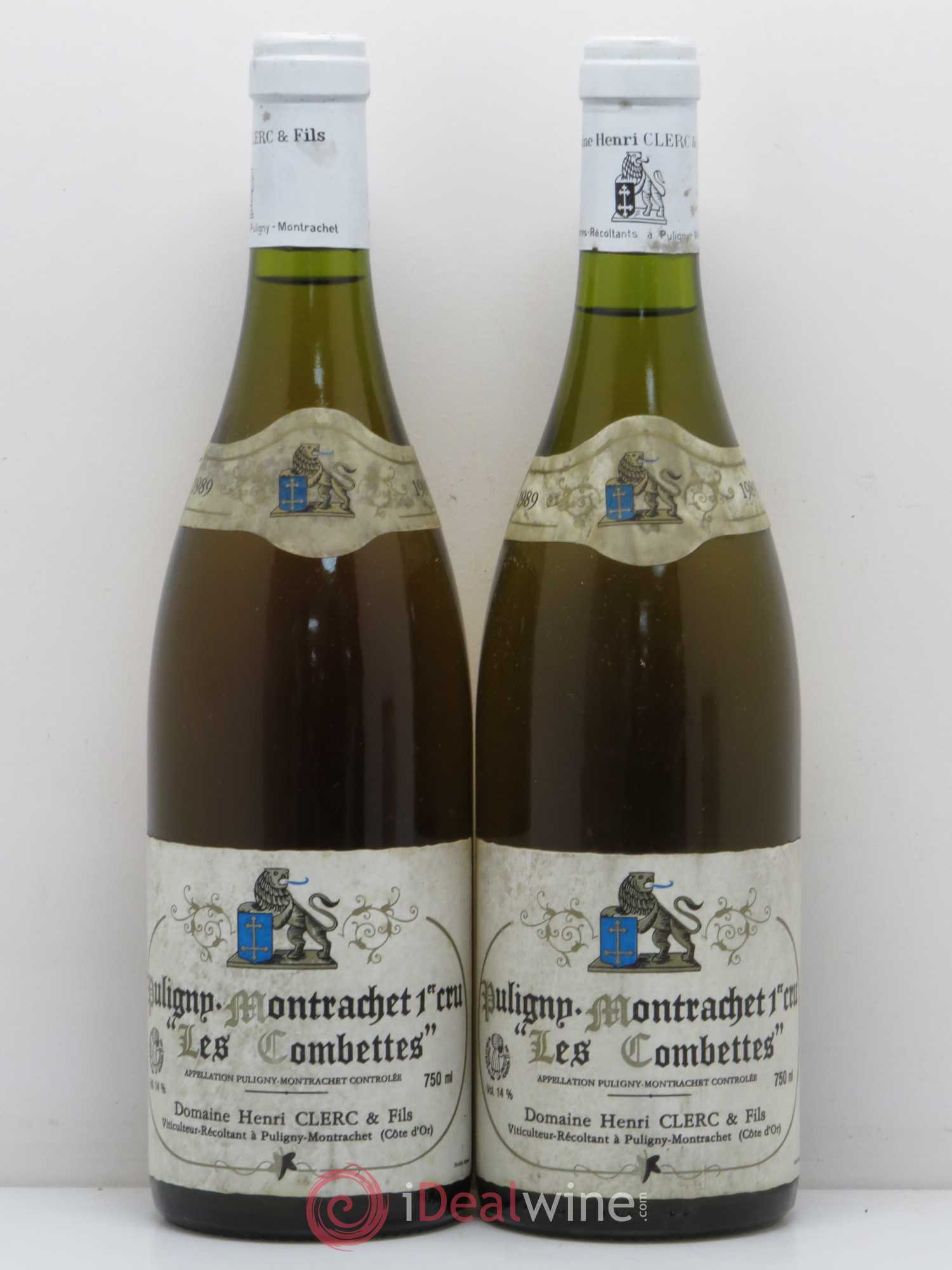 Puligny-Montrachet 1er Cru Les Combettes Domaine Henri Clerc 1989 - Posten von 4 Flaschen - 2