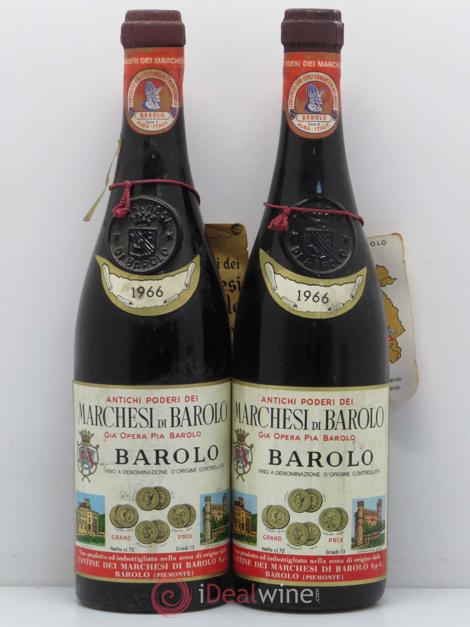 Barolo 1966 - Posten von 2 Flaschen - 0