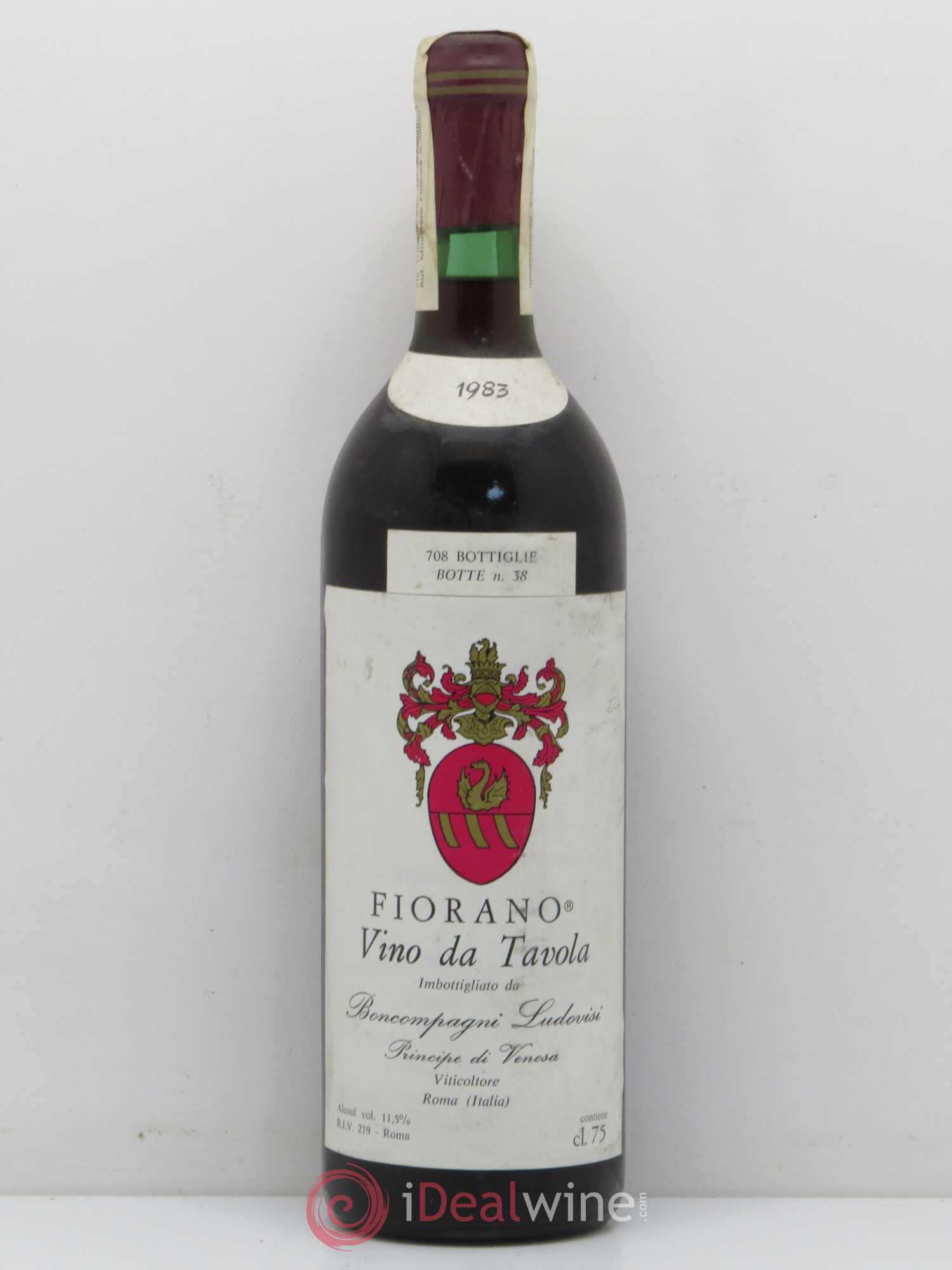 Italie Fiorano Rosso Boncompagni Ludovisi 1983 - Posten von 1 Flasche - 0