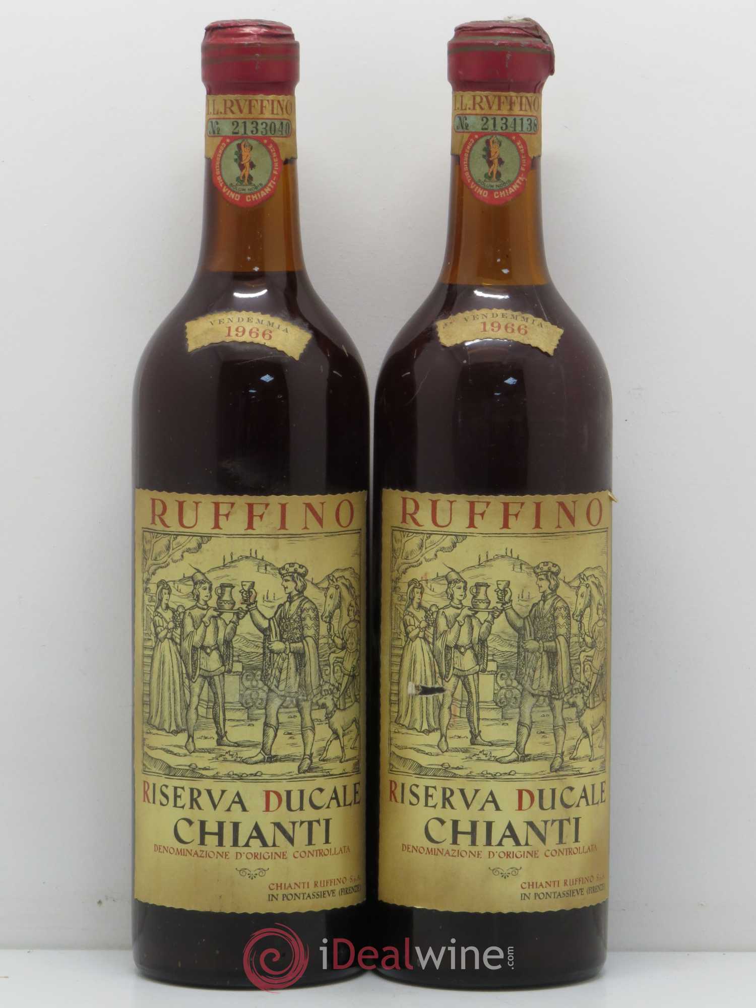 Chianti Classico DOCG Riserva Ducale Ruffino 1966 - Lotto di 2 bottiglie - 0