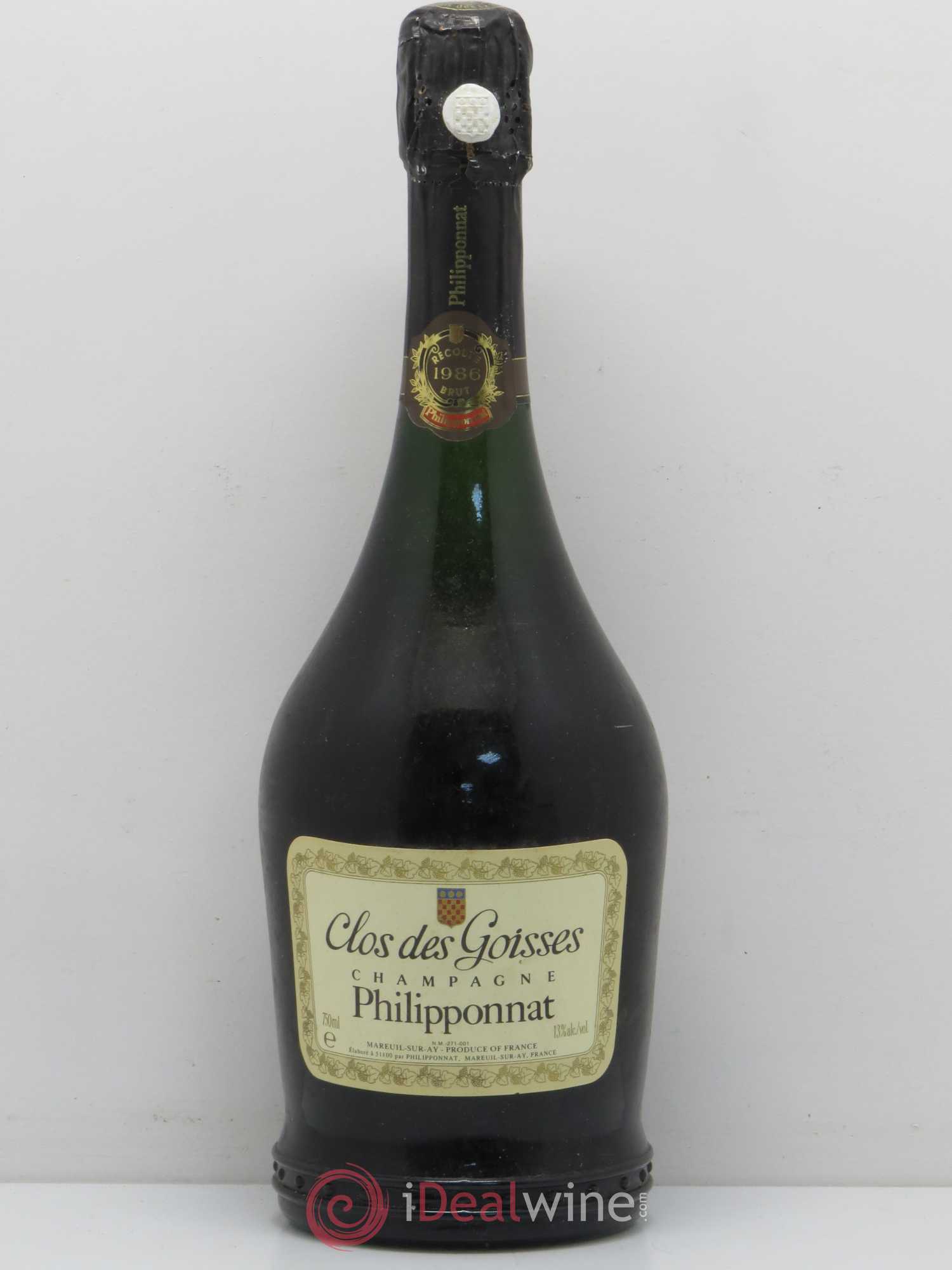 Clos des Goisses Philipponnat 1986 - Lot de 1 bouteille - 0