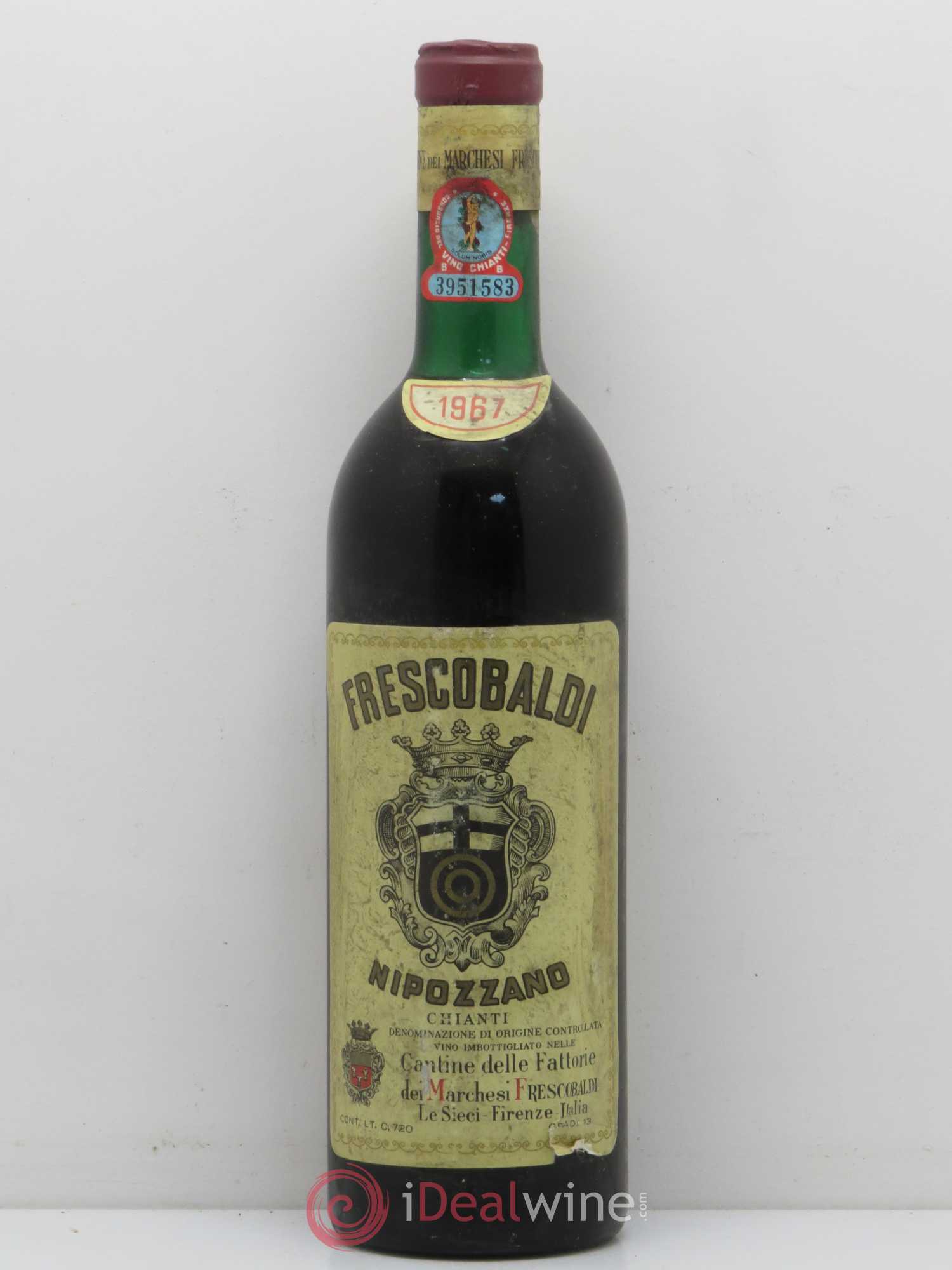 Chianti DOCG Castello di Nipozzano Frescobaldi 1967 - Posten von 1 Flasche - 0