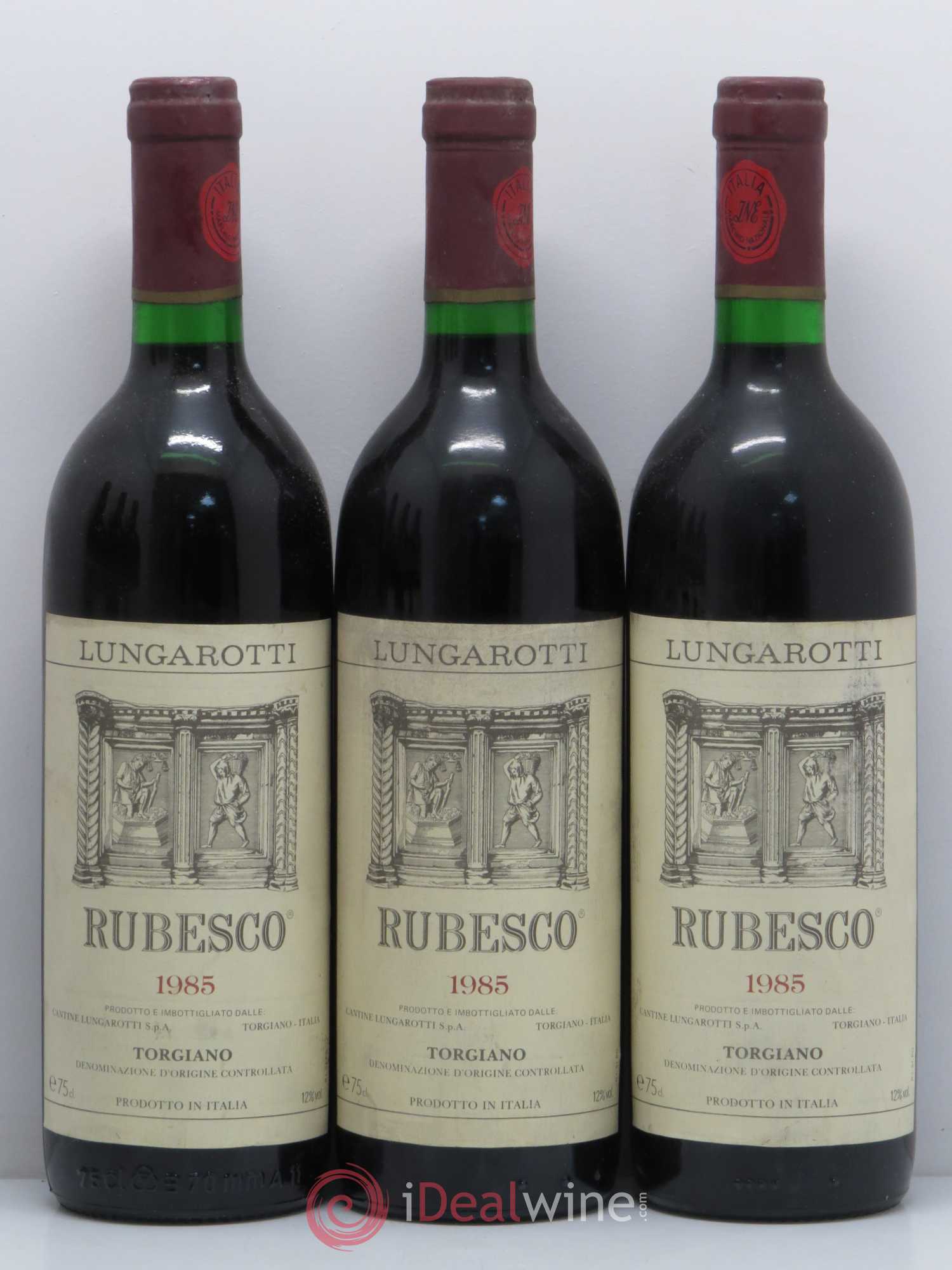 Italie Rubesco Torgiano Lungarotti 1985 - Posten von 6 Flaschen - 1