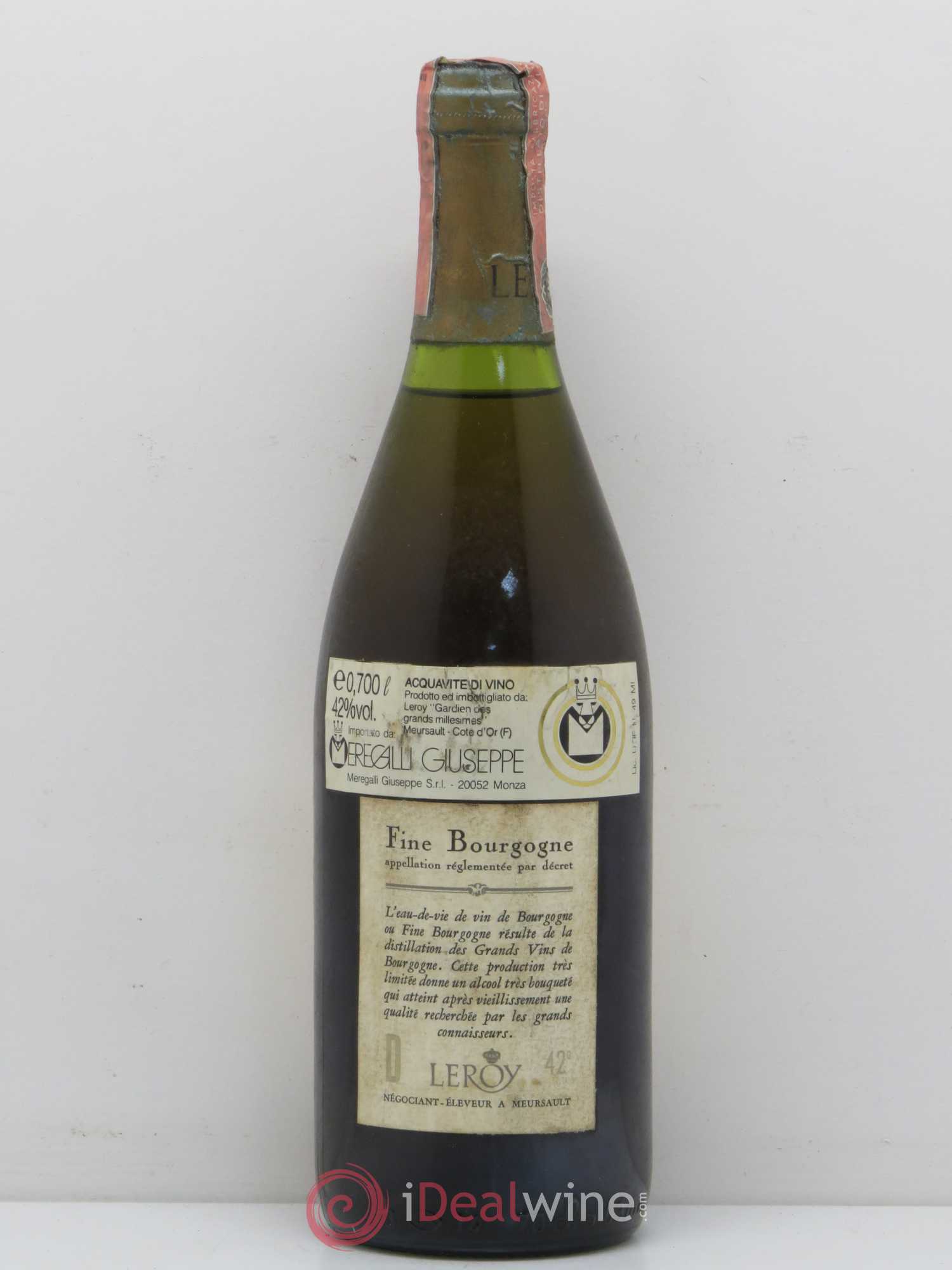 Alcools divers Fine de Bourgogne Leroy Le Centenaire - Posten von 1 Flasche - 1