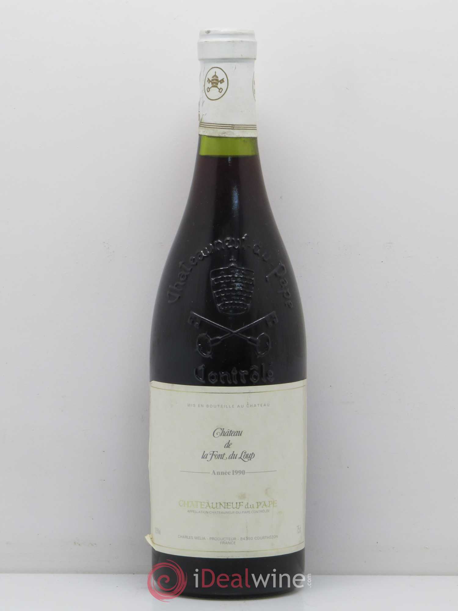 Châteauneuf-du-Pape Chateau de la Font du Loup 1990 - Posten von 1 Flasche - 0