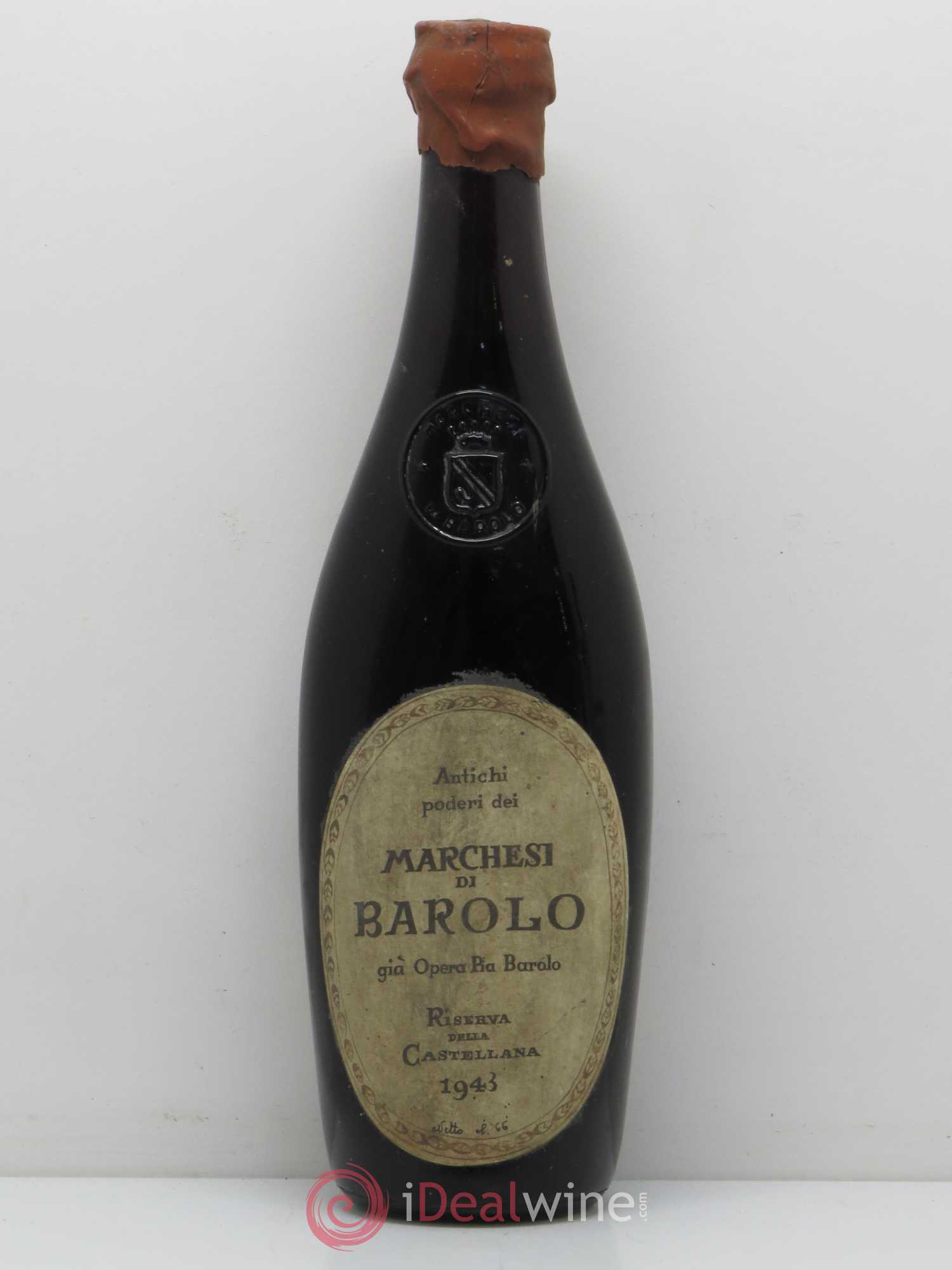 Barolo Riserva Castellana Marchesi di Barolo 1943 - Posten von 1 Flasche - 0