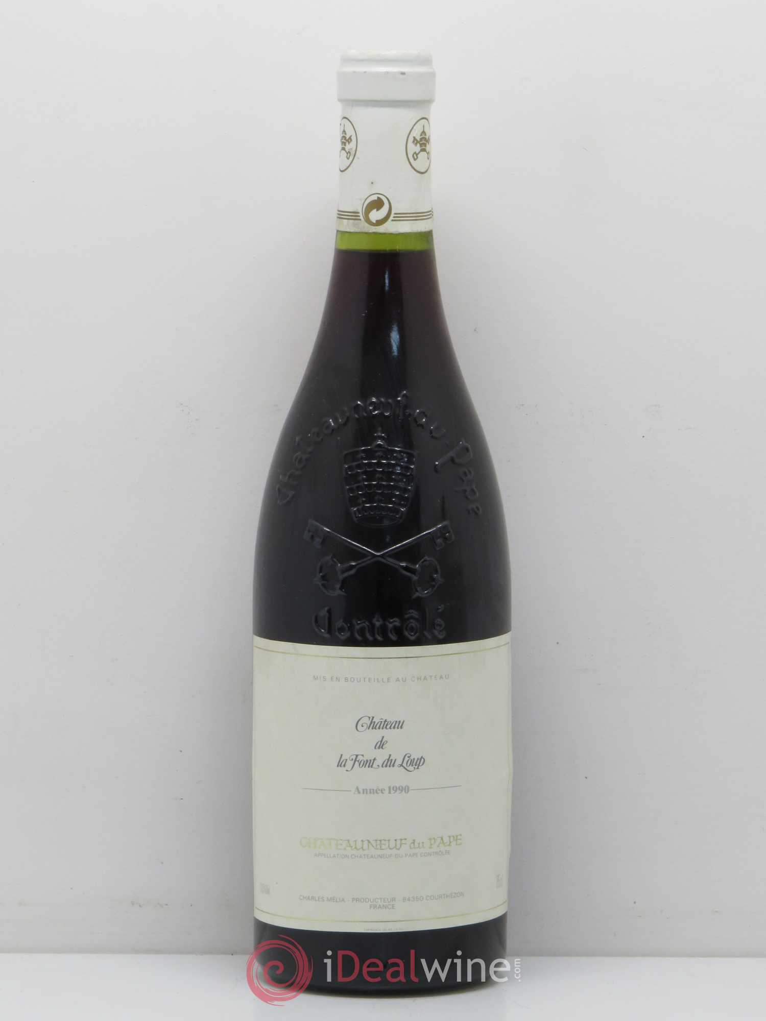 Châteauneuf-du-Pape Chateau de la Font du Loup 1990 - Posten von 1 Flasche - 0