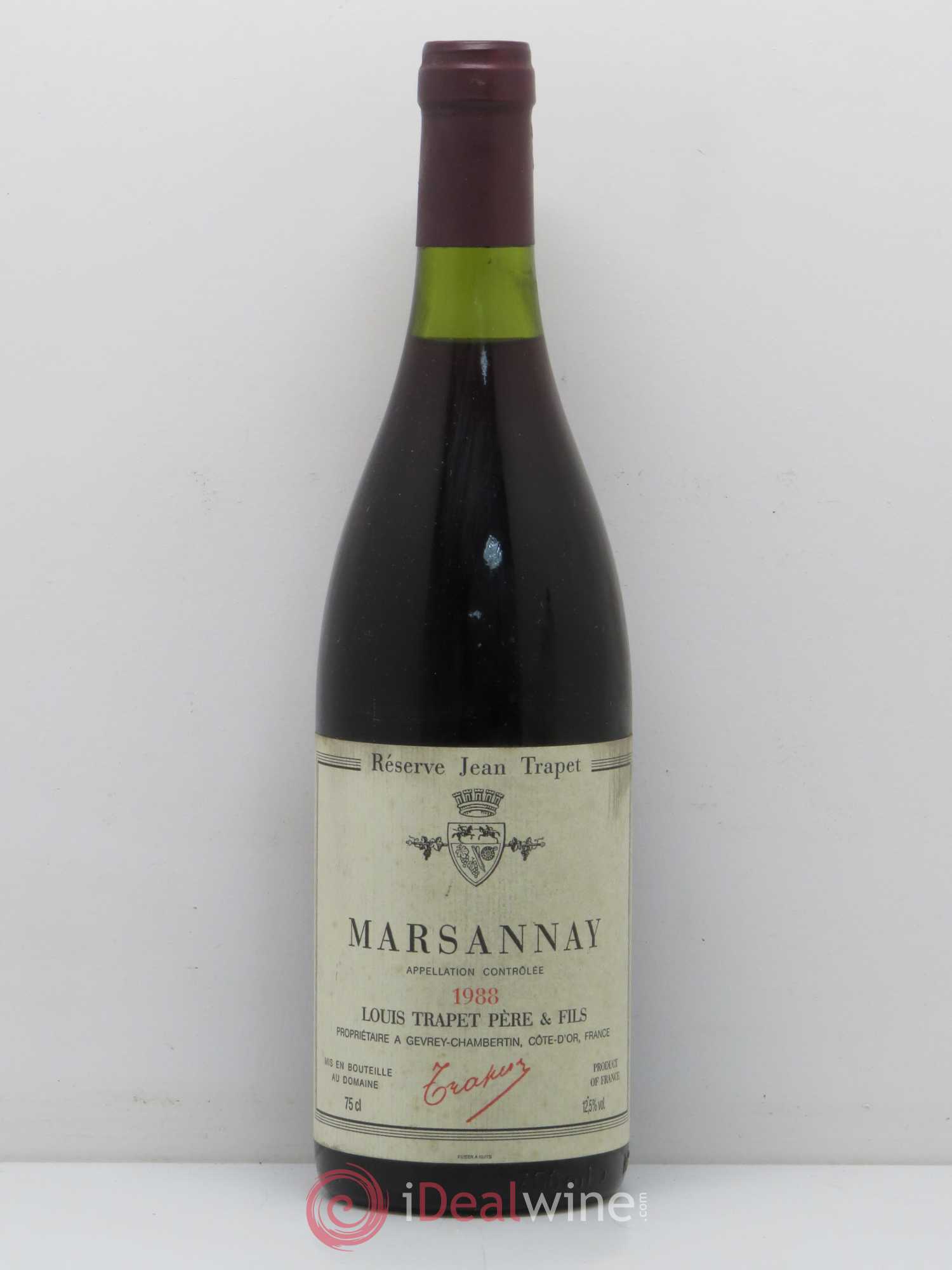 Marsannay Domaine Trapet Reserve 1988 - Lot de 1 bouteille - 0