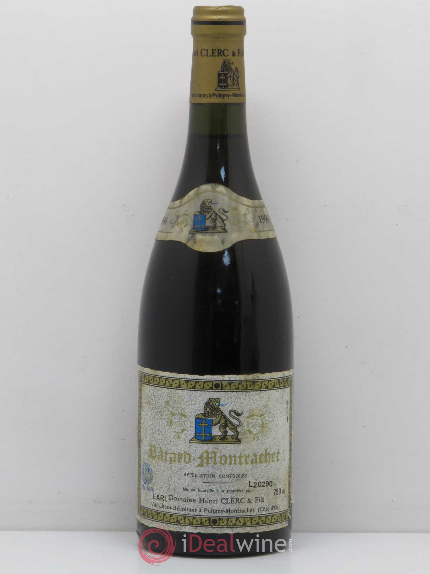 Bâtard-Montrachet Grand Cru Henri Clerc 1990 - Lot de 1 bouteille - 0