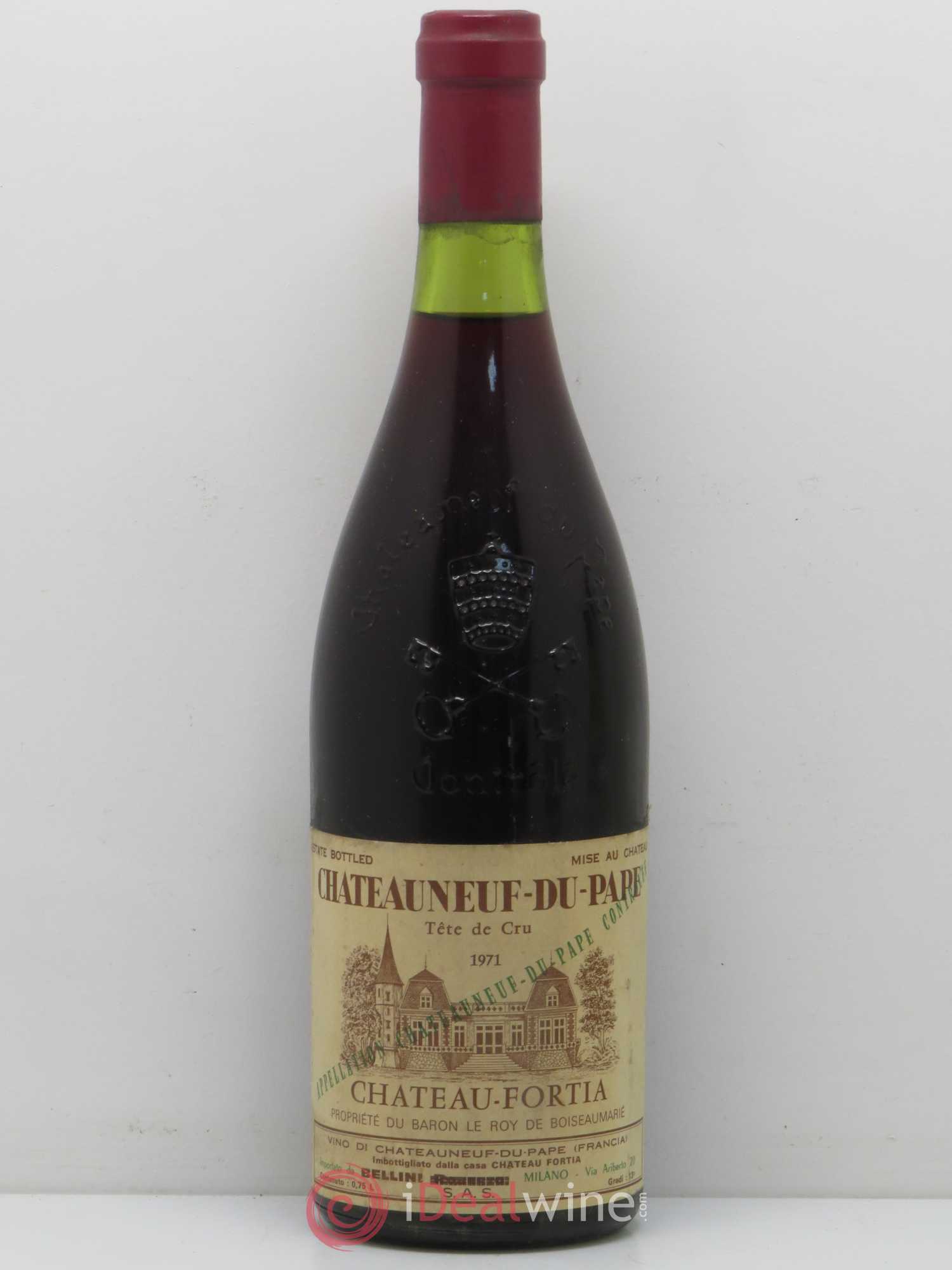Châteauneuf-du-Pape Château Fortia Tête de Cru 1971 - Lot de 1 bouteille - 0