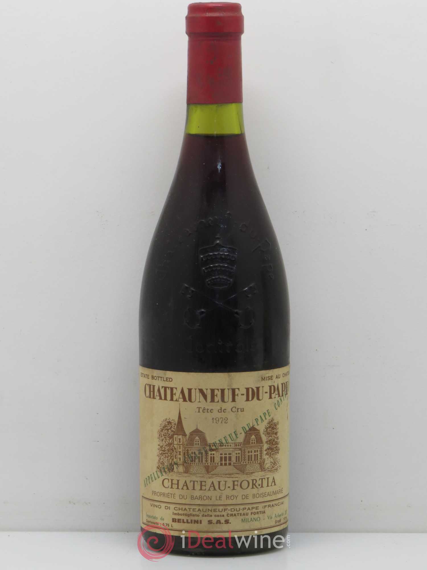 Châteauneuf-du-Pape Château Fortia Tête de Cru 1972 - Lot de 1 bouteille - 0