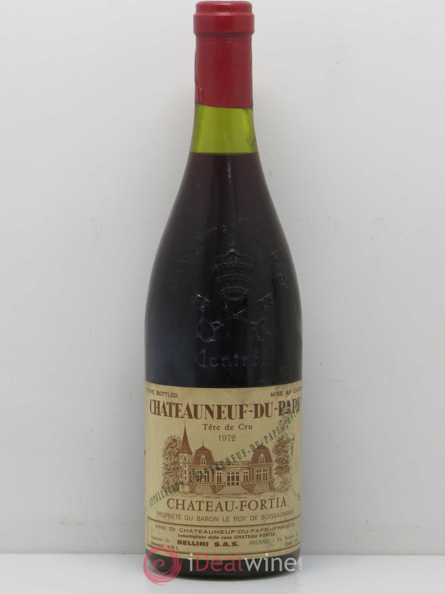 Châteauneuf-du-Pape Château Fortia Tête de Cru 1972 - Lot de 1 bouteille - 0