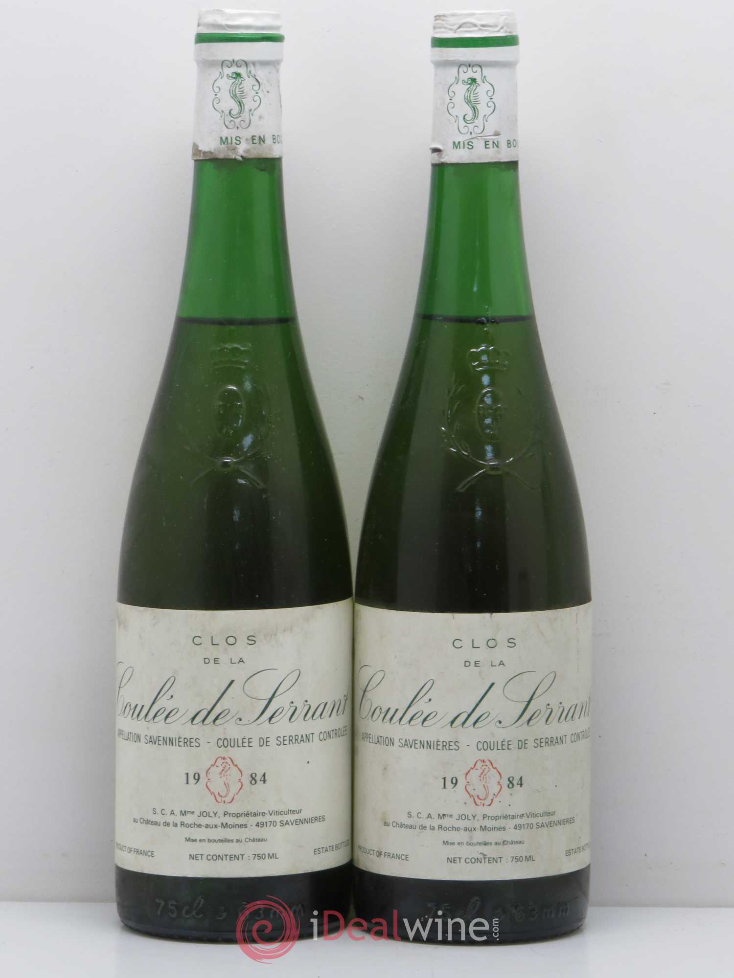Savennières Clos de la Coulée de Serrant Vignobles de la Coulée de Serrant - Nicolas Joly 1984 - Lot de 4 bouteilles - 2