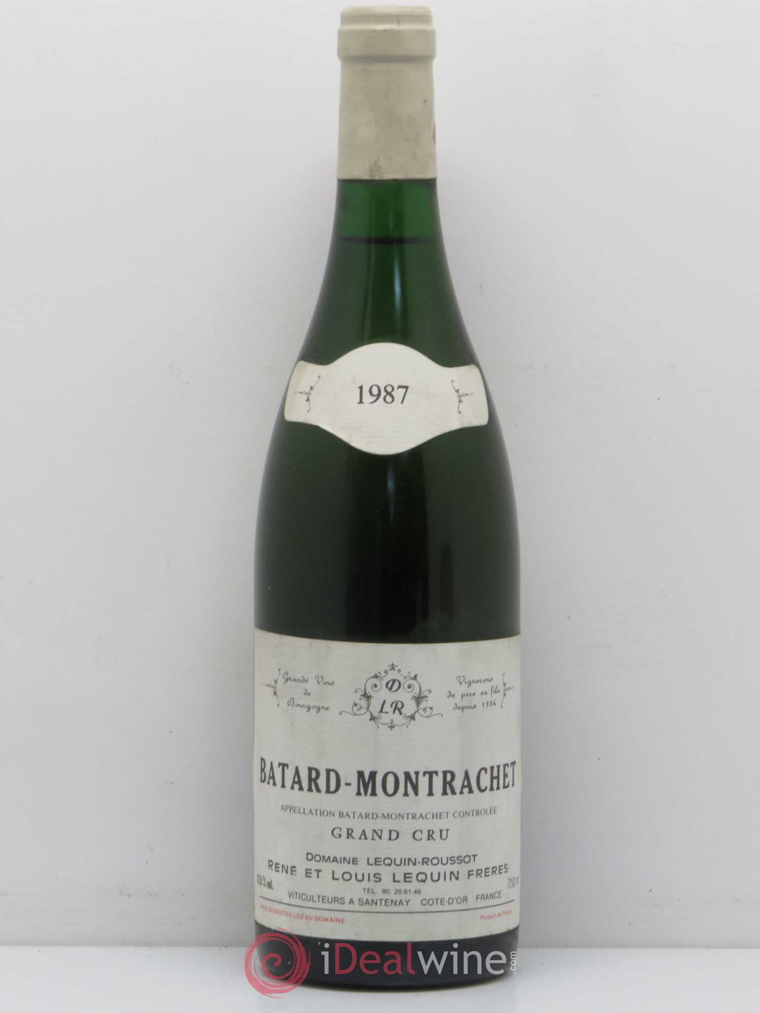 Bâtard-Montrachet Grand Cru Rene et Luis Lequin 1987 - Lot de 1 bouteille - 0