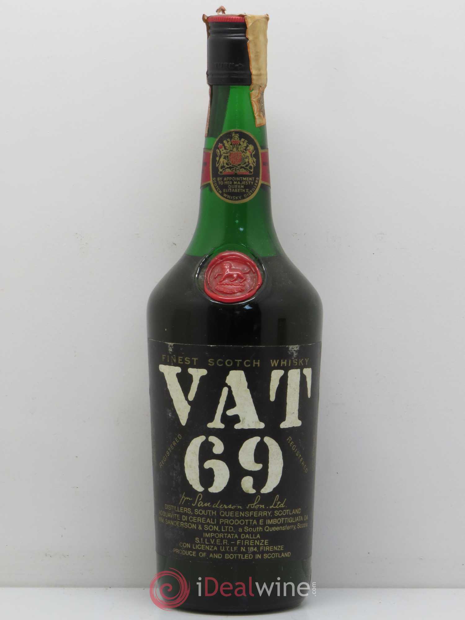Whisky Finest Scotch Vat 69 - Posten von 1 Flasche - 0