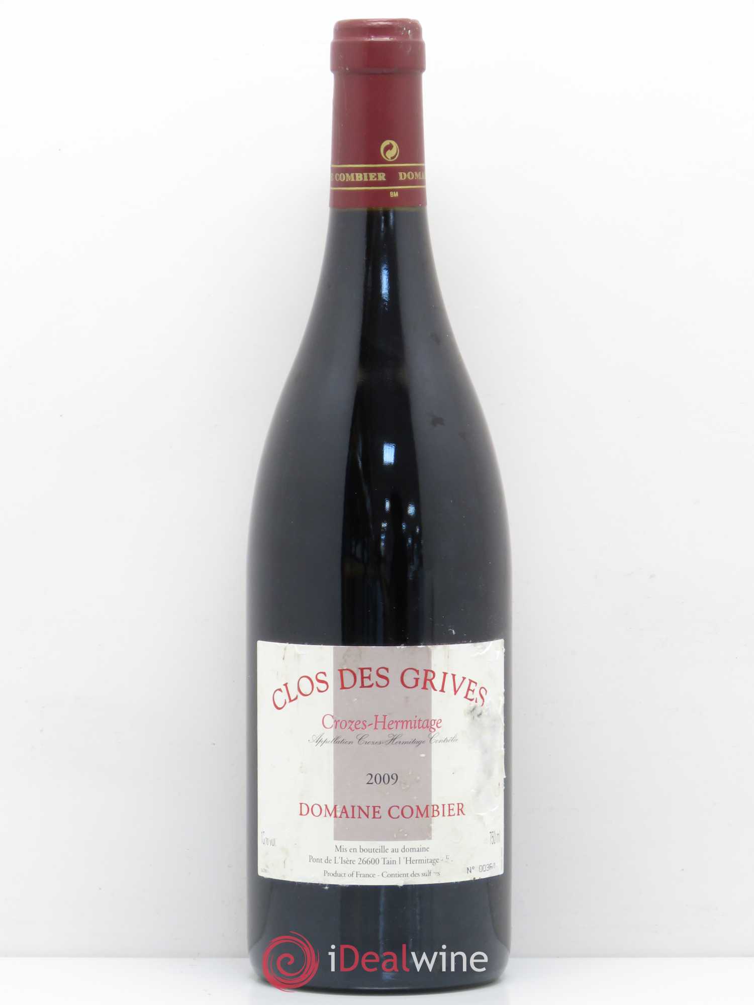 Crozes-Hermitage Clos des Grives Combier 2009 - Lot de 1 bouteille - 0