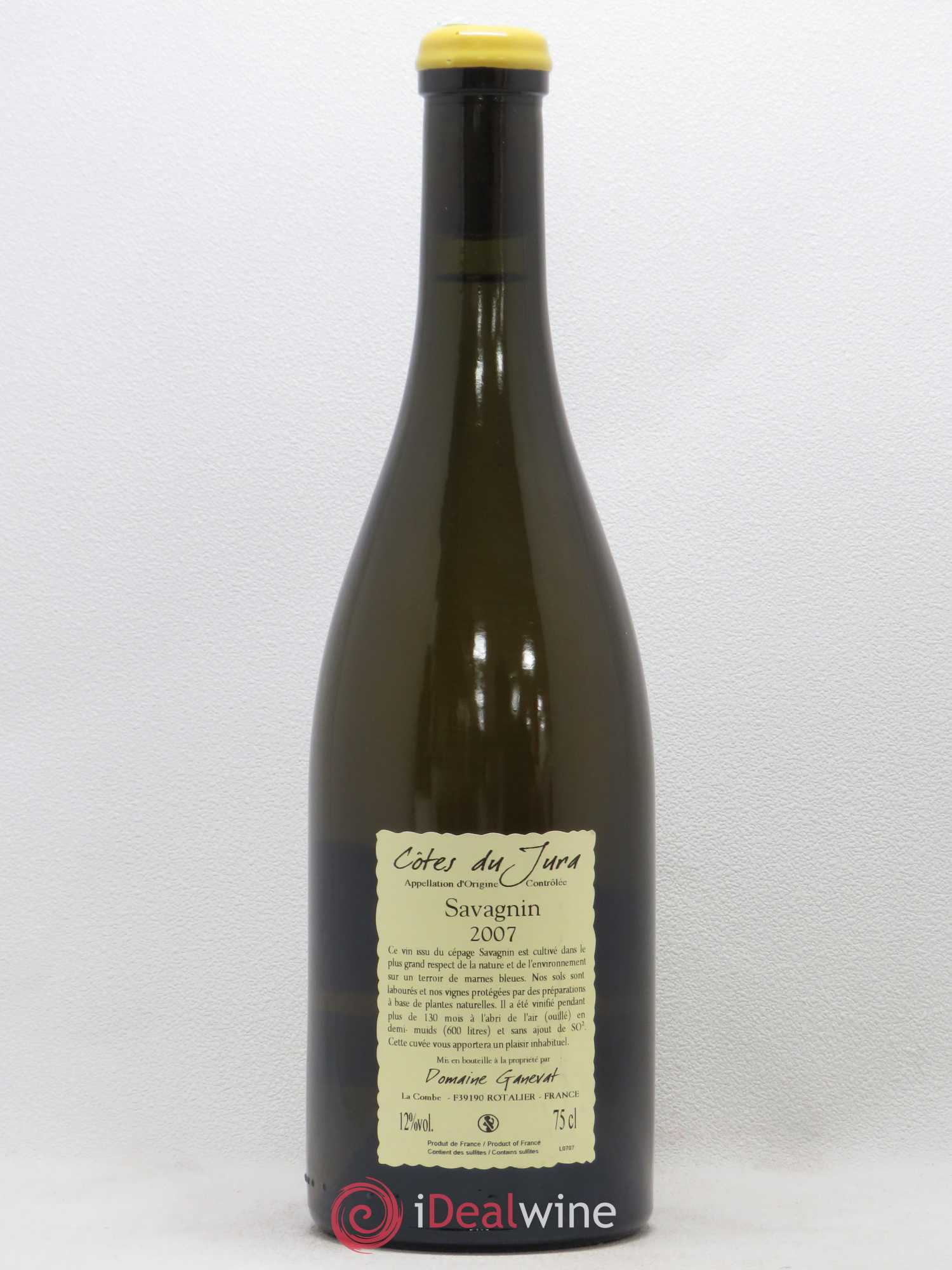 Côtes du Jura Les Vignes de mon Père Jean-François Ganevat (Domaine) 2007 - Lot de 1 bouteille - 1