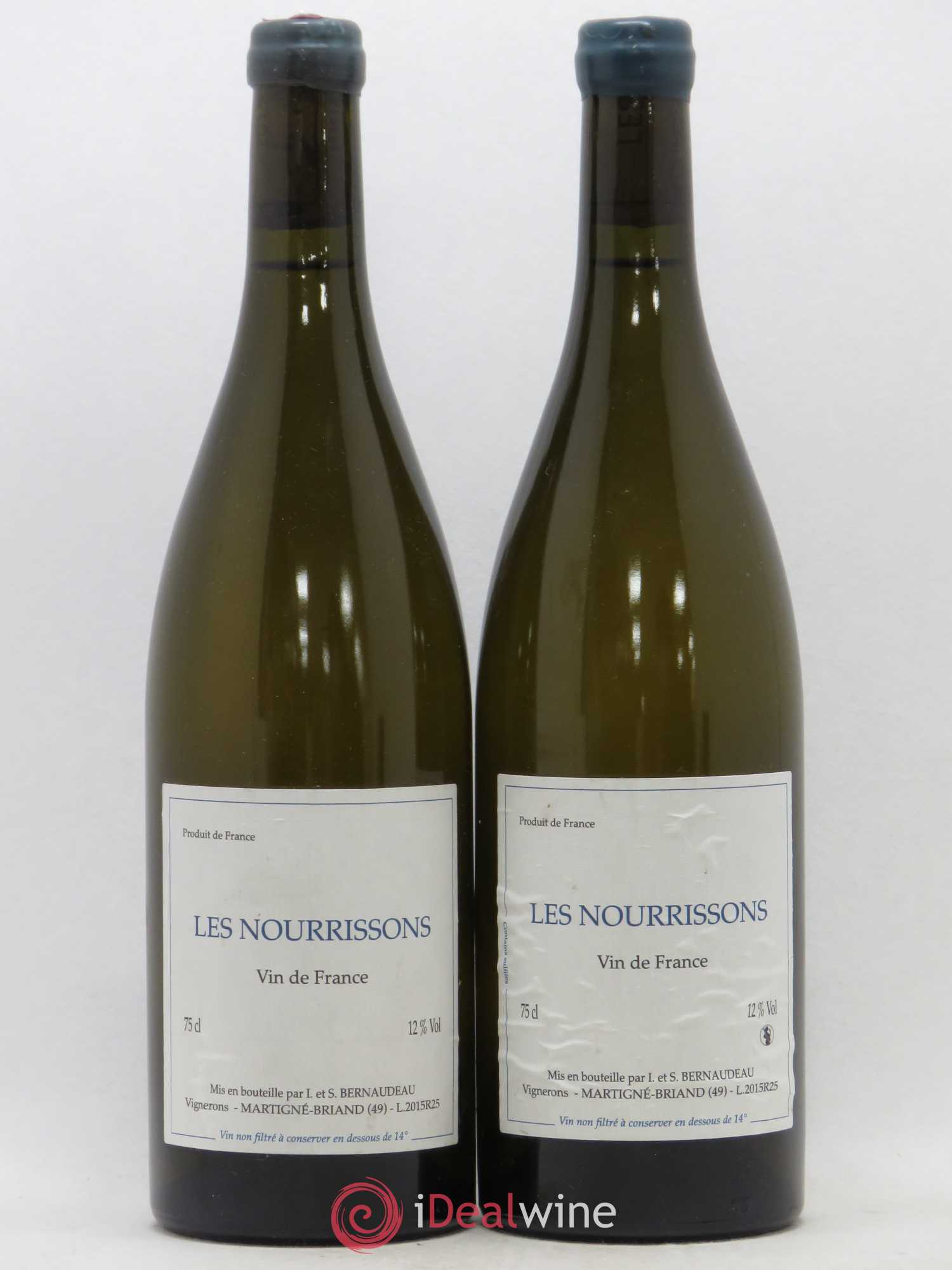 Vin de France Les Nourrissons Stéphane Bernaudeau 2015 - Lot de 2 bouteilles - 0