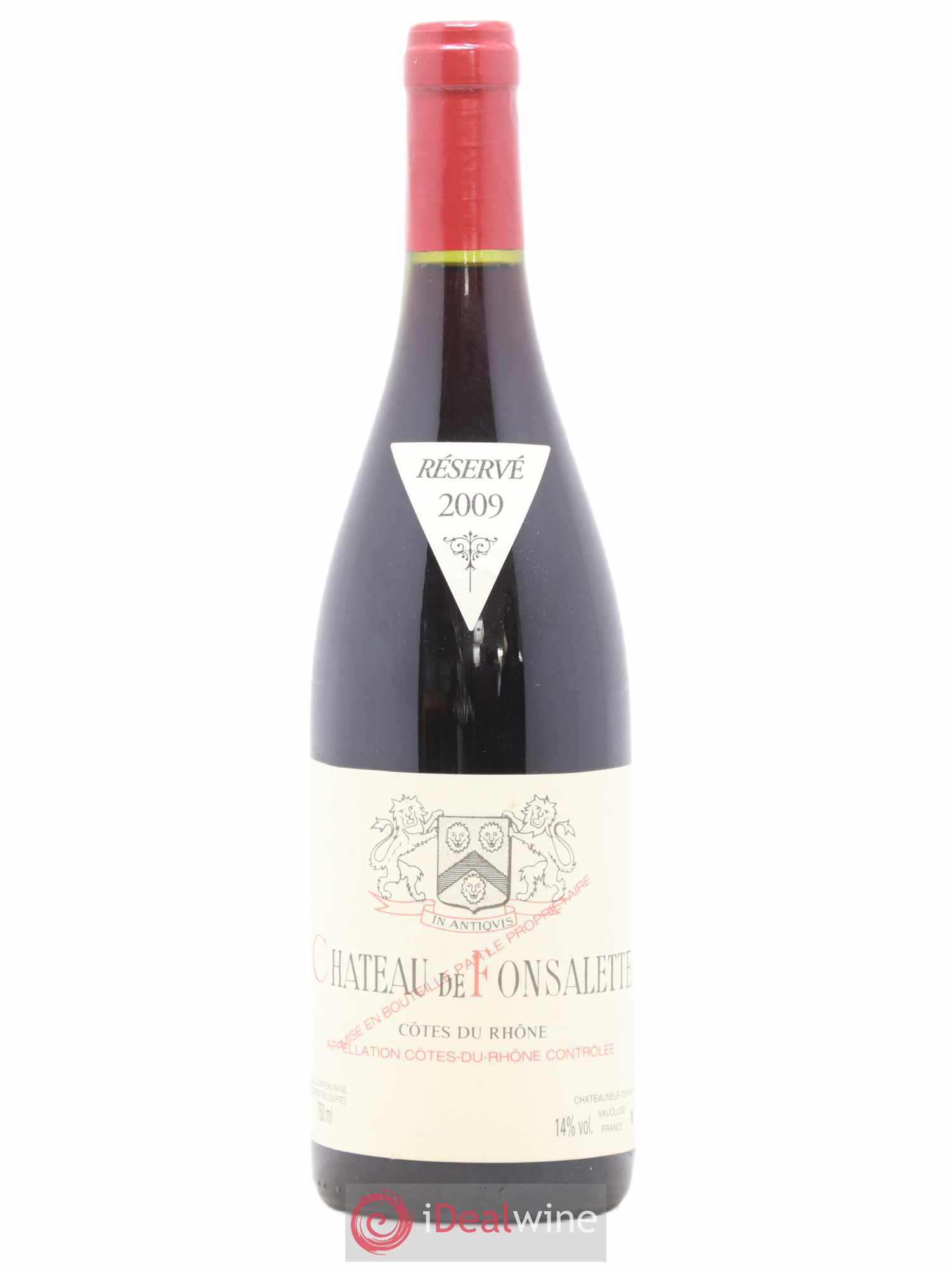 Côtes-du-Rhône Château de Fonsalette Emmanuel Reynaud 2009 - Lot de 1 bouteille - 0