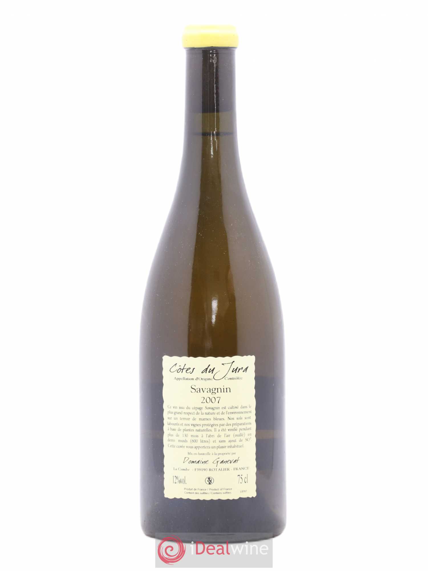 Côtes du Jura Les Vignes de mon Père Jean-François Ganevat (Domaine) 2007 - Lot de 1 bouteille - 1