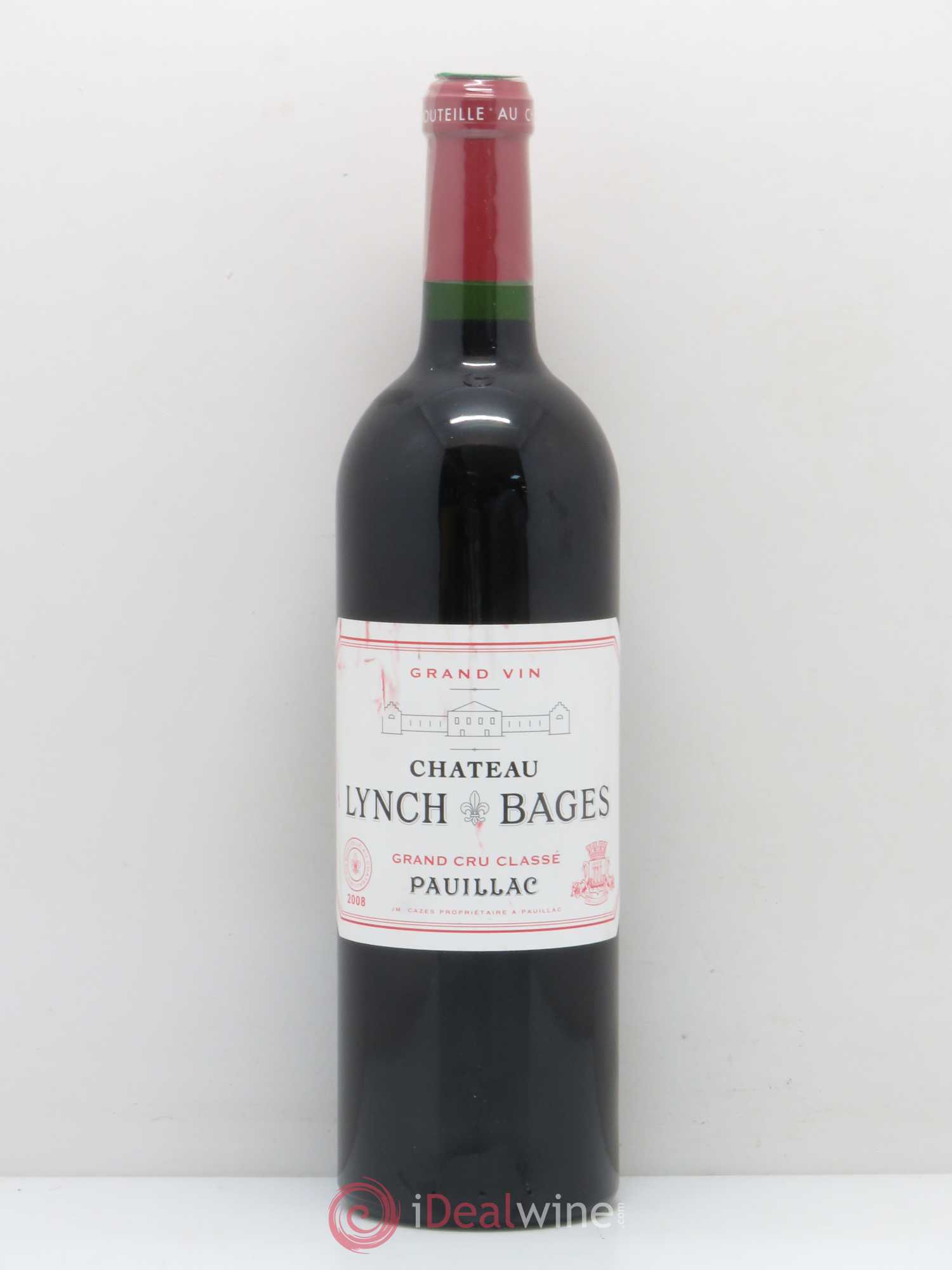 Château Lynch Bages 5ème Grand Cru Classé 2008 - Lot de 1 bouteille - 0