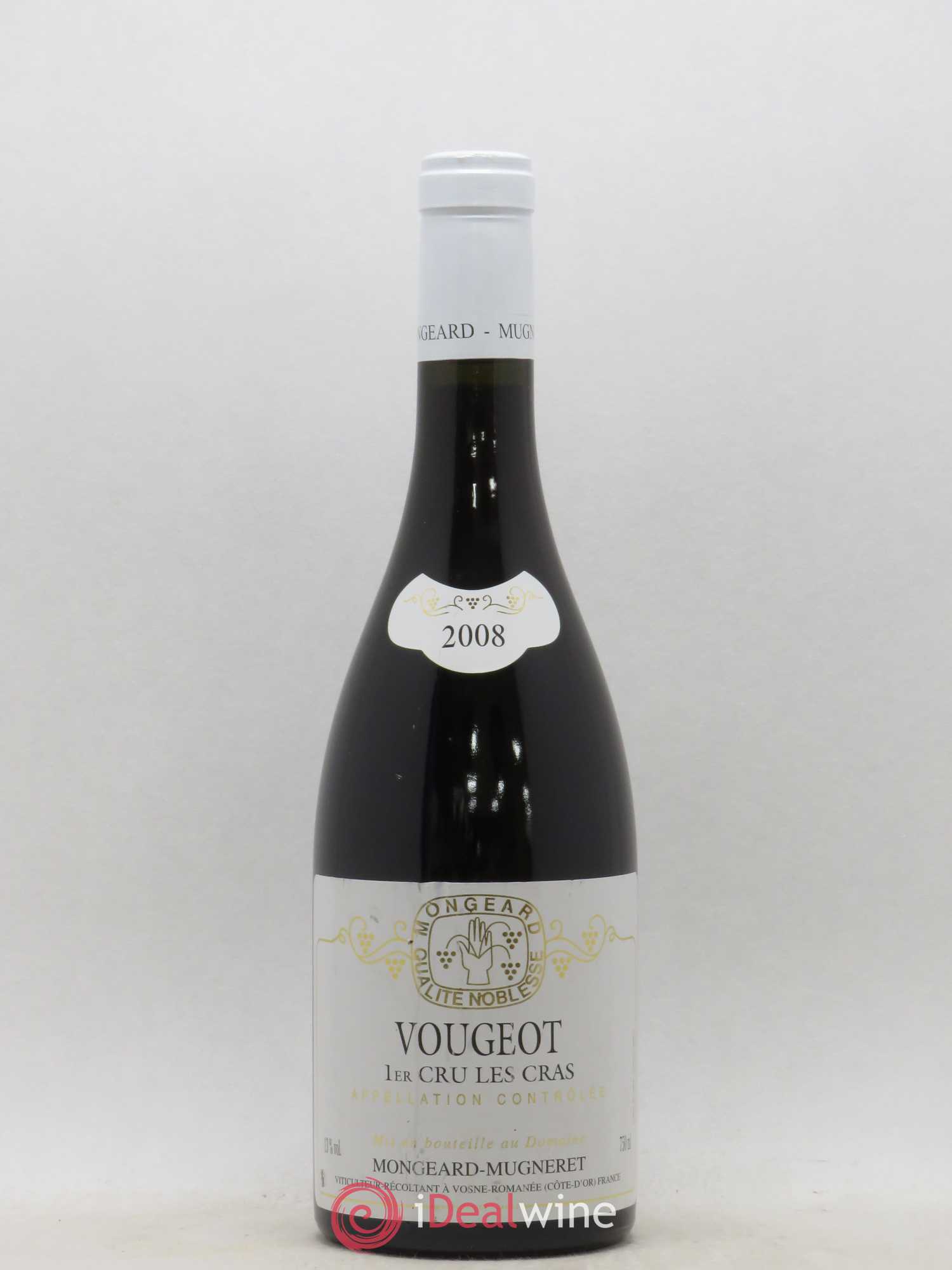 Vougeot 1er Cru Les Cras Mongeard-Mugneret (Domaine) 2008 - Lot de 1 bouteille - 0