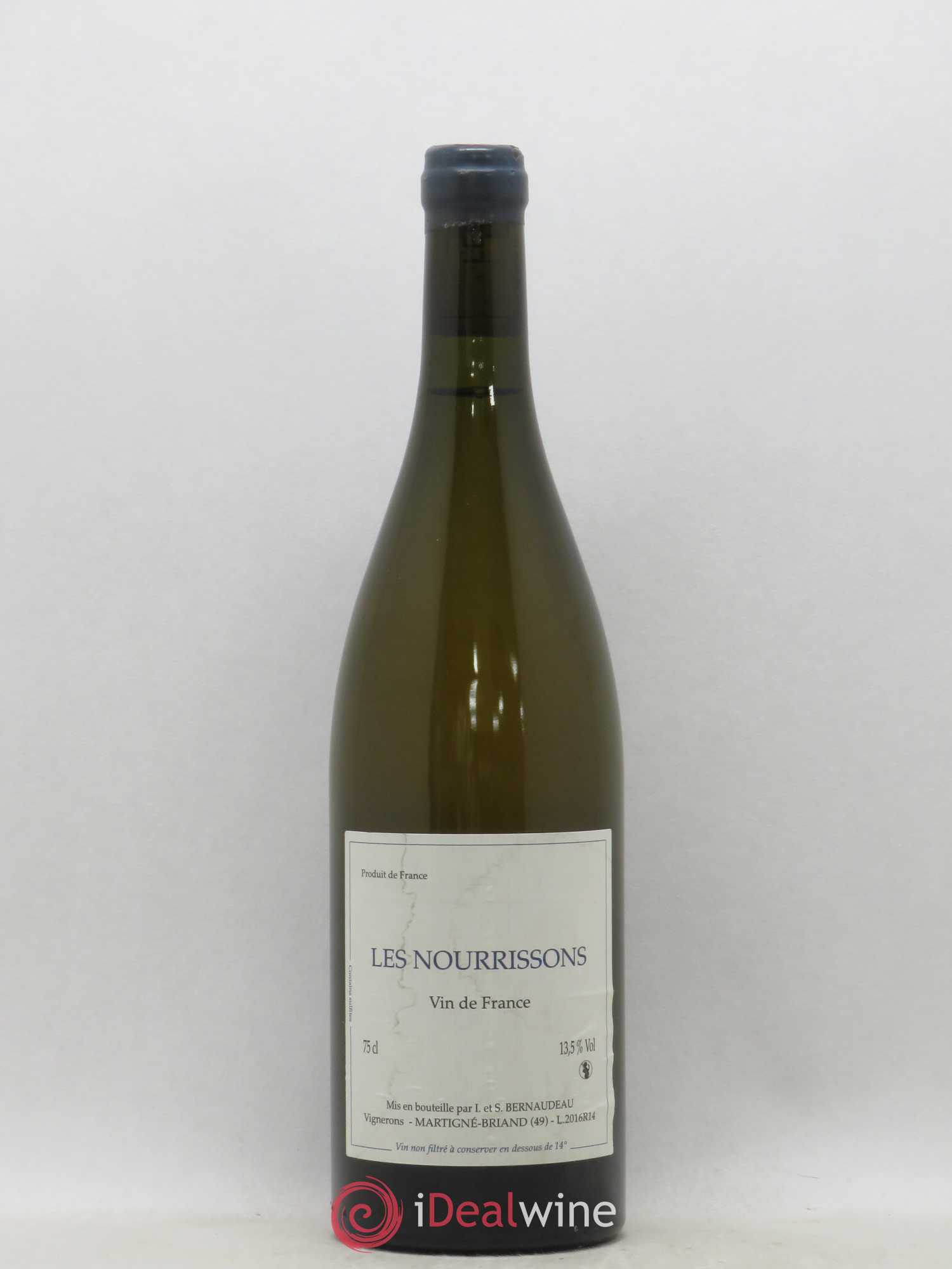 Vin de France Les Nourrissons Stéphane Bernaudeau 2016 - Lot de 1 bouteille - 0