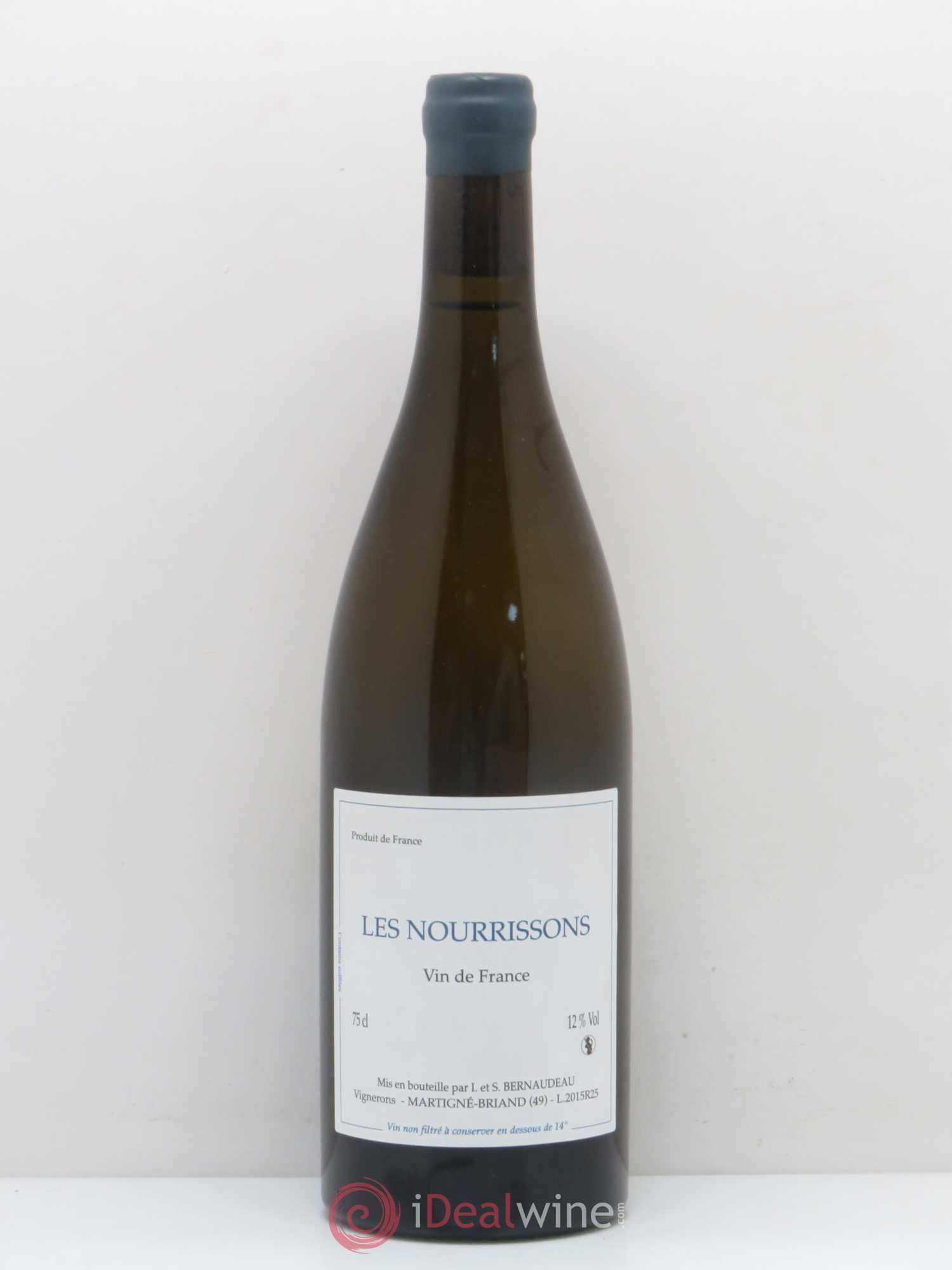 Vin de France Les Nourrissons Stéphane Bernaudeau 2015 - Lot de 1 bouteille - 0