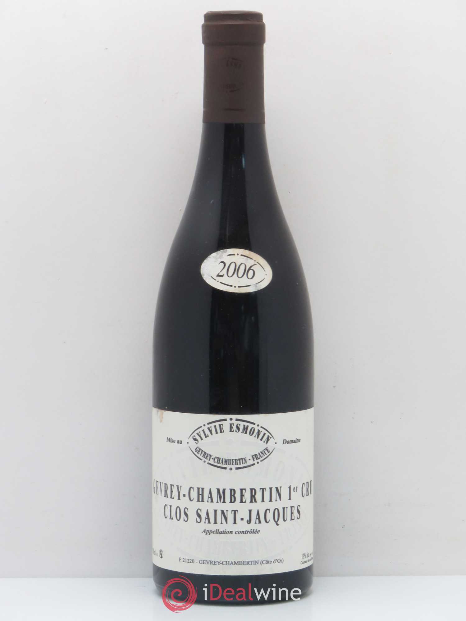 Gevrey-Chambertin 1er Cru Clos Saint Jacques Sylvie Esmonin 2006 - Lot de 1 bouteille - 0