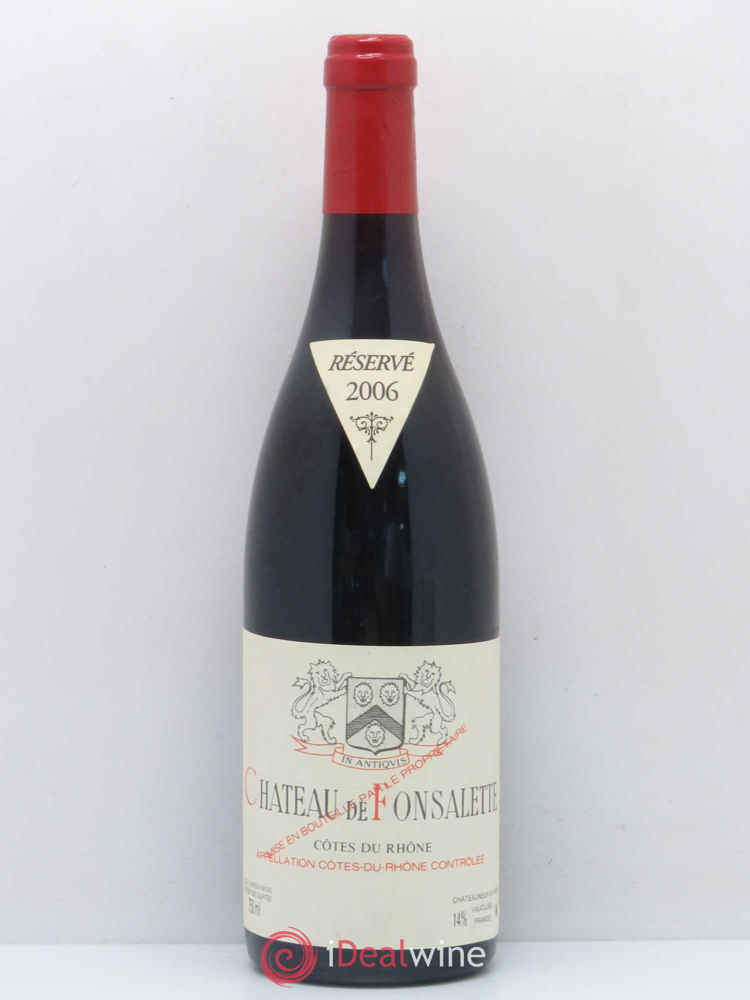 Côtes-du-Rhône Château de Fonsalette Emmanuel Reynaud 2006 - Lot de 1 bouteille - 0