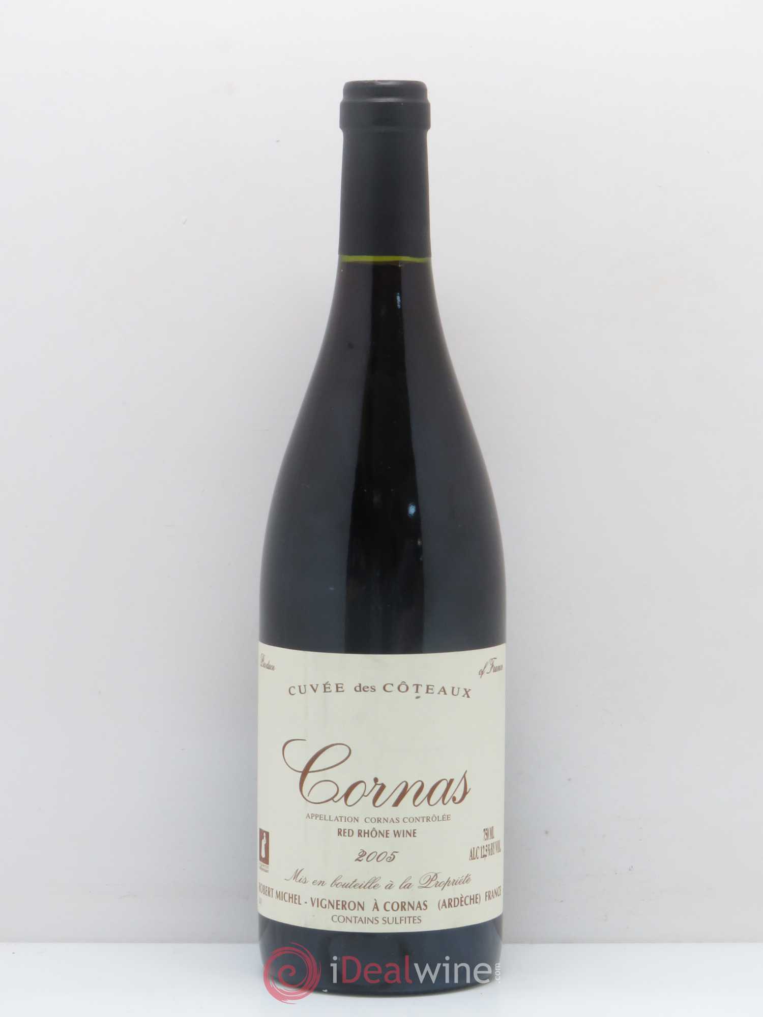 Cornas Cuvée des Coteaux Robert Michel 2005 - Lot de 1 bouteille - 0