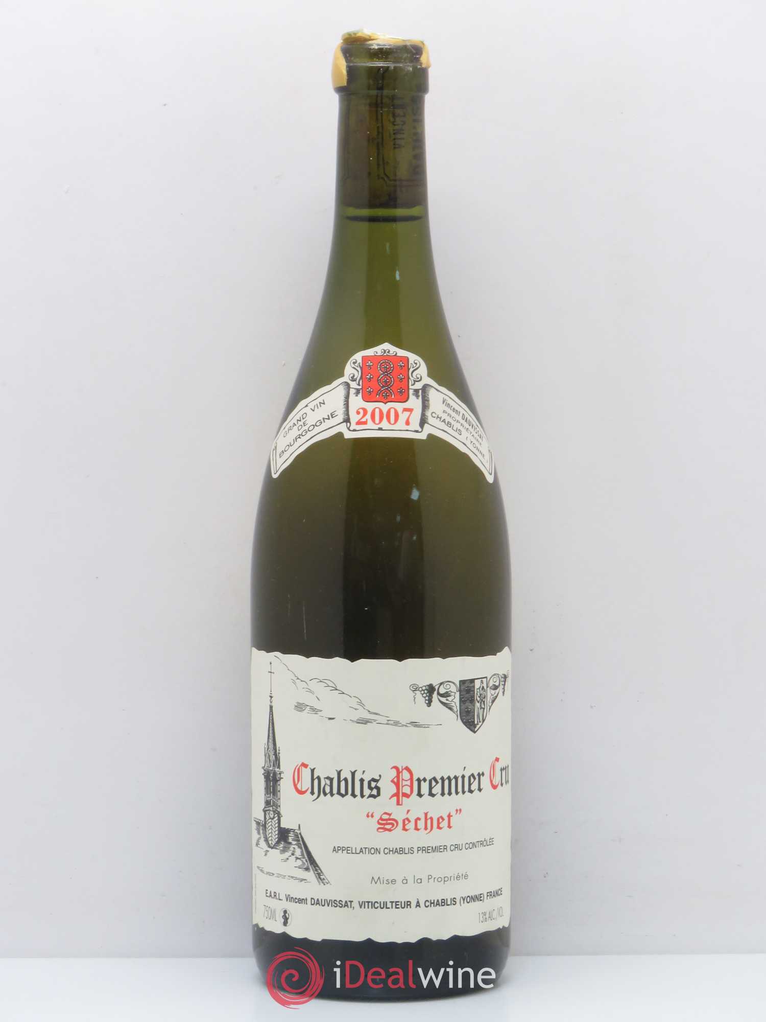 Chablis 1er Cru Séchet Vincent Dauvissat (Domaine) 2007 - Lot de 1 bouteille - 0
