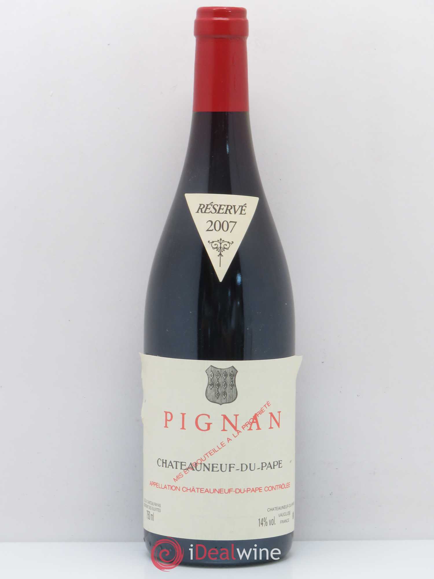 Châteauneuf-du-Pape Pignan Emmanuel Reynaud 2007 - Lot de 1 bouteille - 0