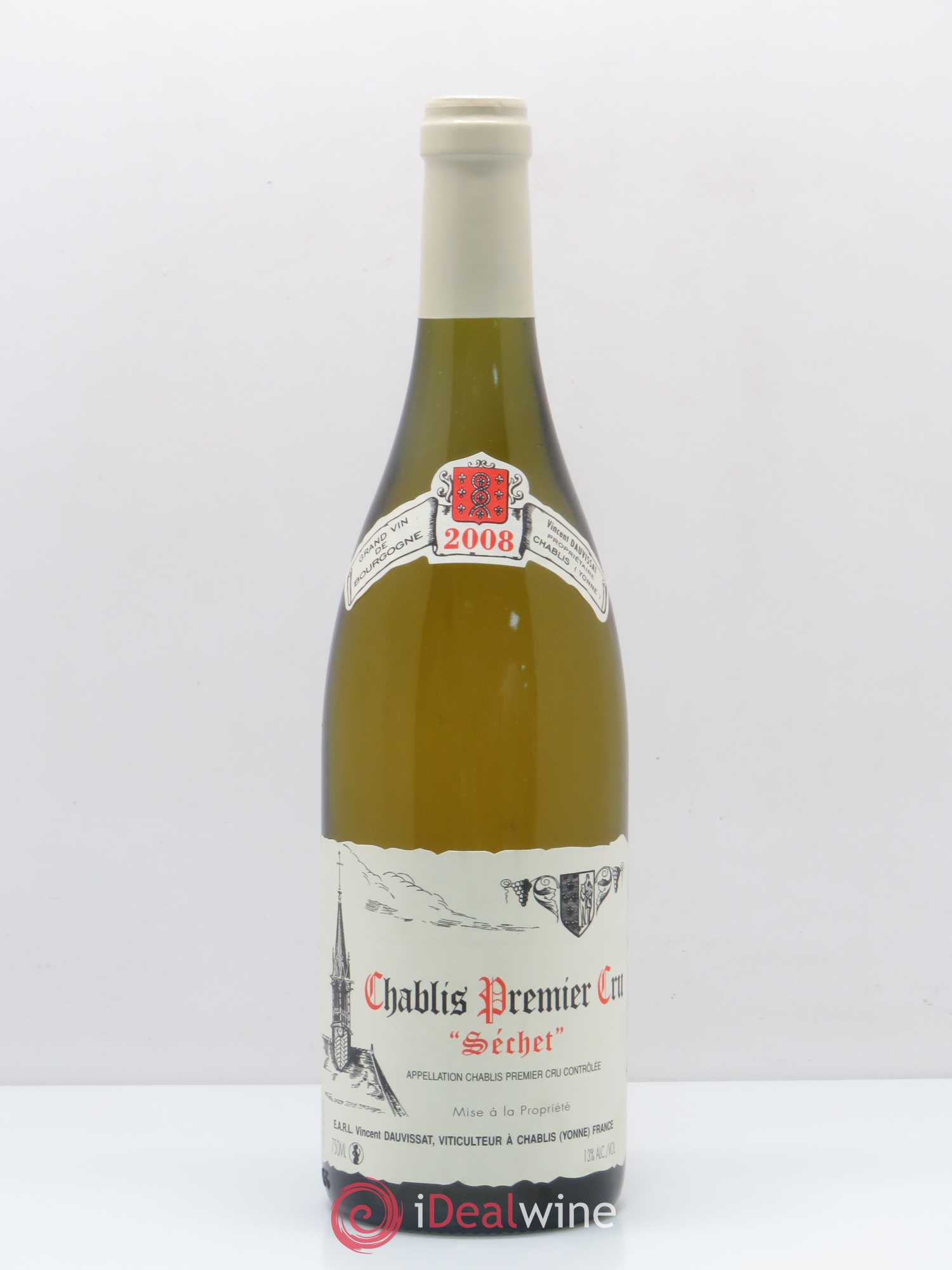 Chablis 1er Cru Séchet Vincent Dauvissat (Domaine) 2008 - Lot de 1 bouteille - 0