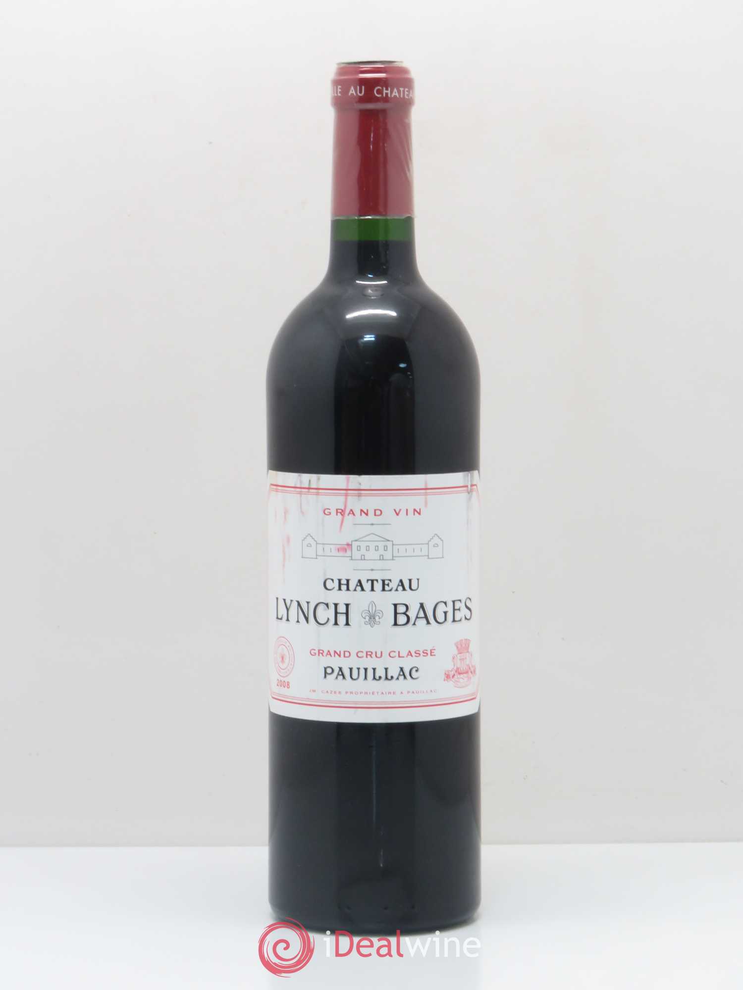 Château Lynch Bages 5ème Grand Cru Classé 2008 - Lot de 1 bouteille - 0
