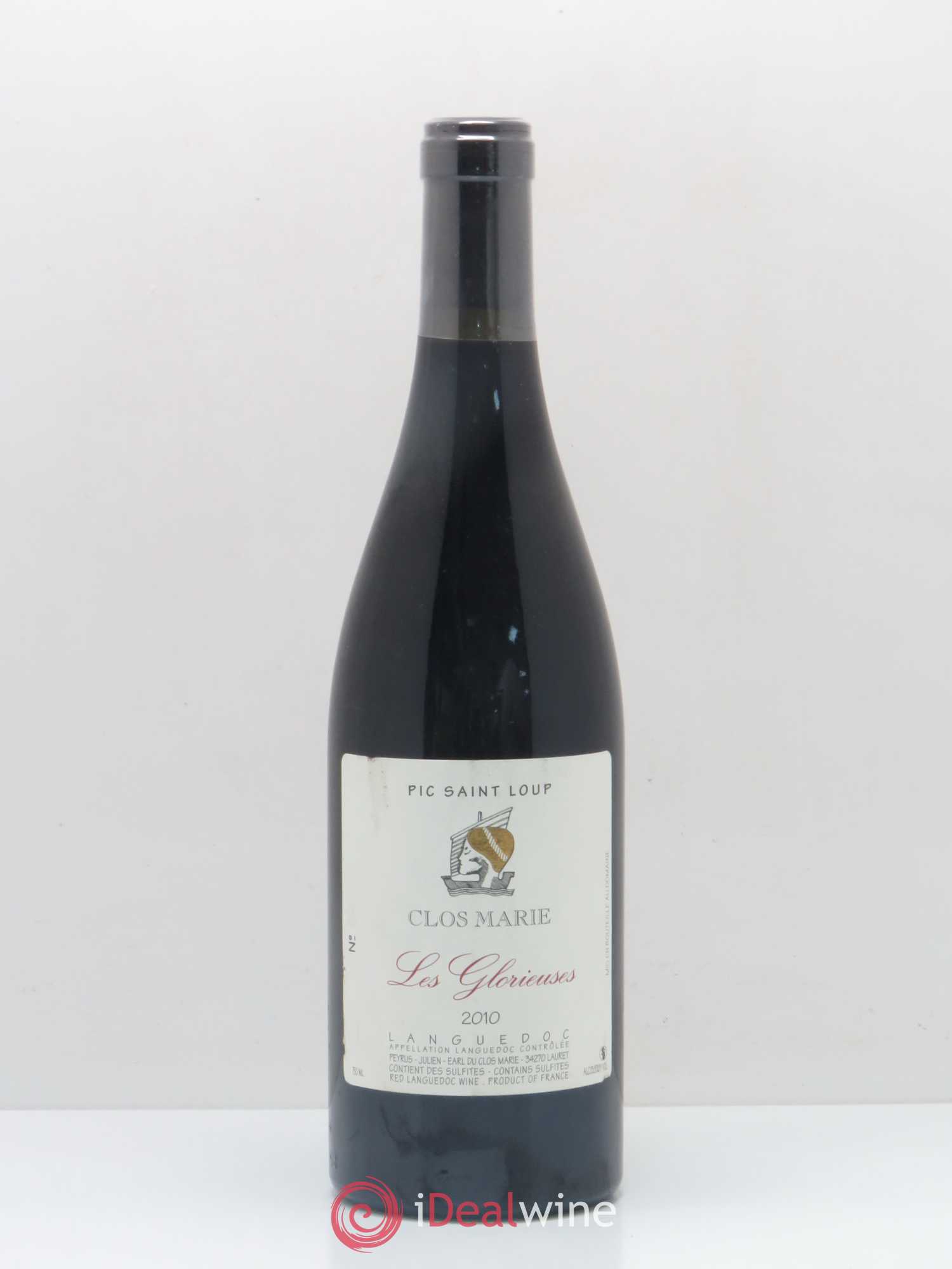 Pic Saint-Loup Clos Marie Les Glorieuses Christophe Peyrus et Françoise Julien 2010 - Lot de 1 bouteille - 0