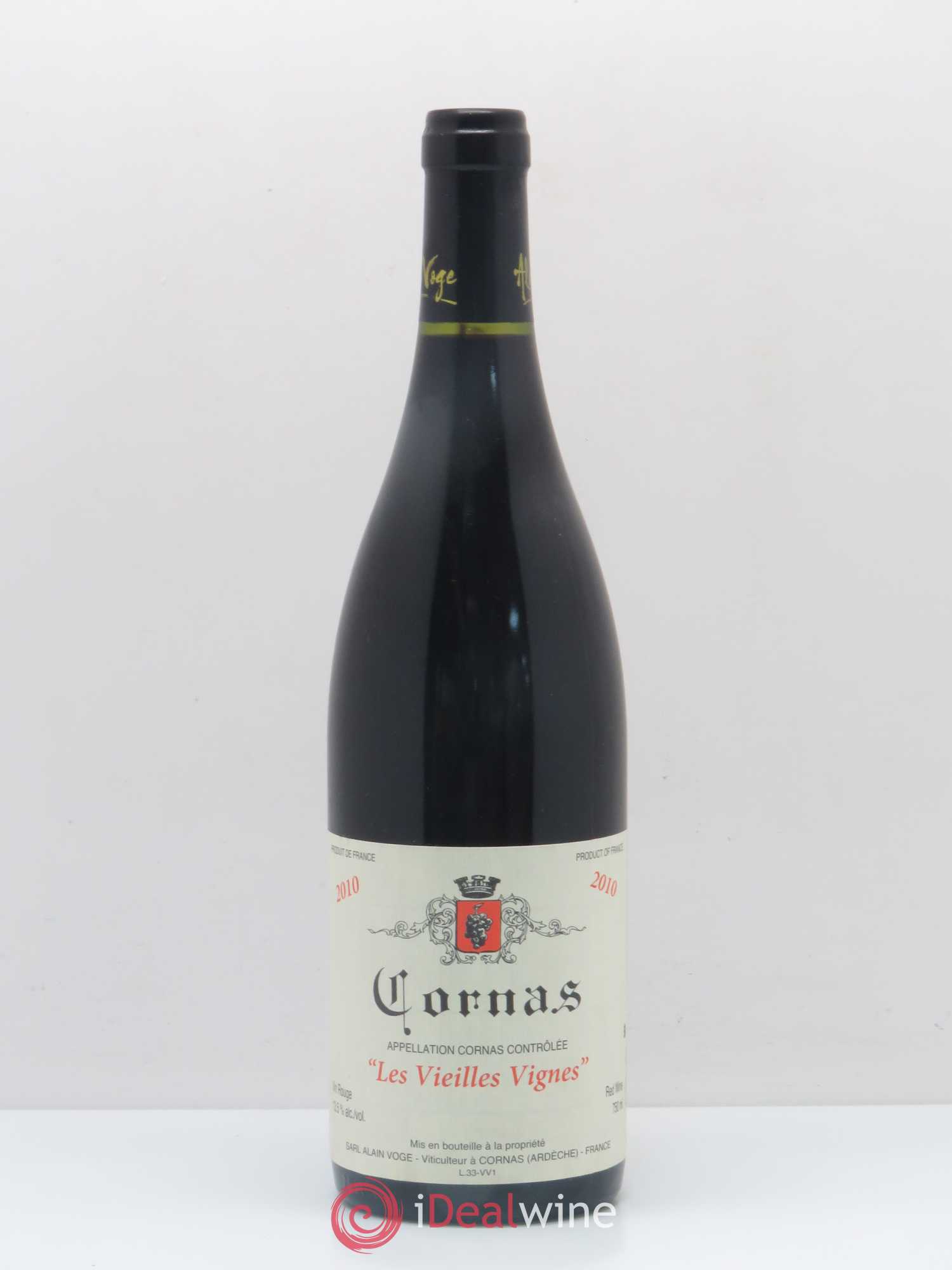 Cornas Les Vieilles Vignes Alain Voge (Domaine) 2010 - Lot de 1 bouteille - 0