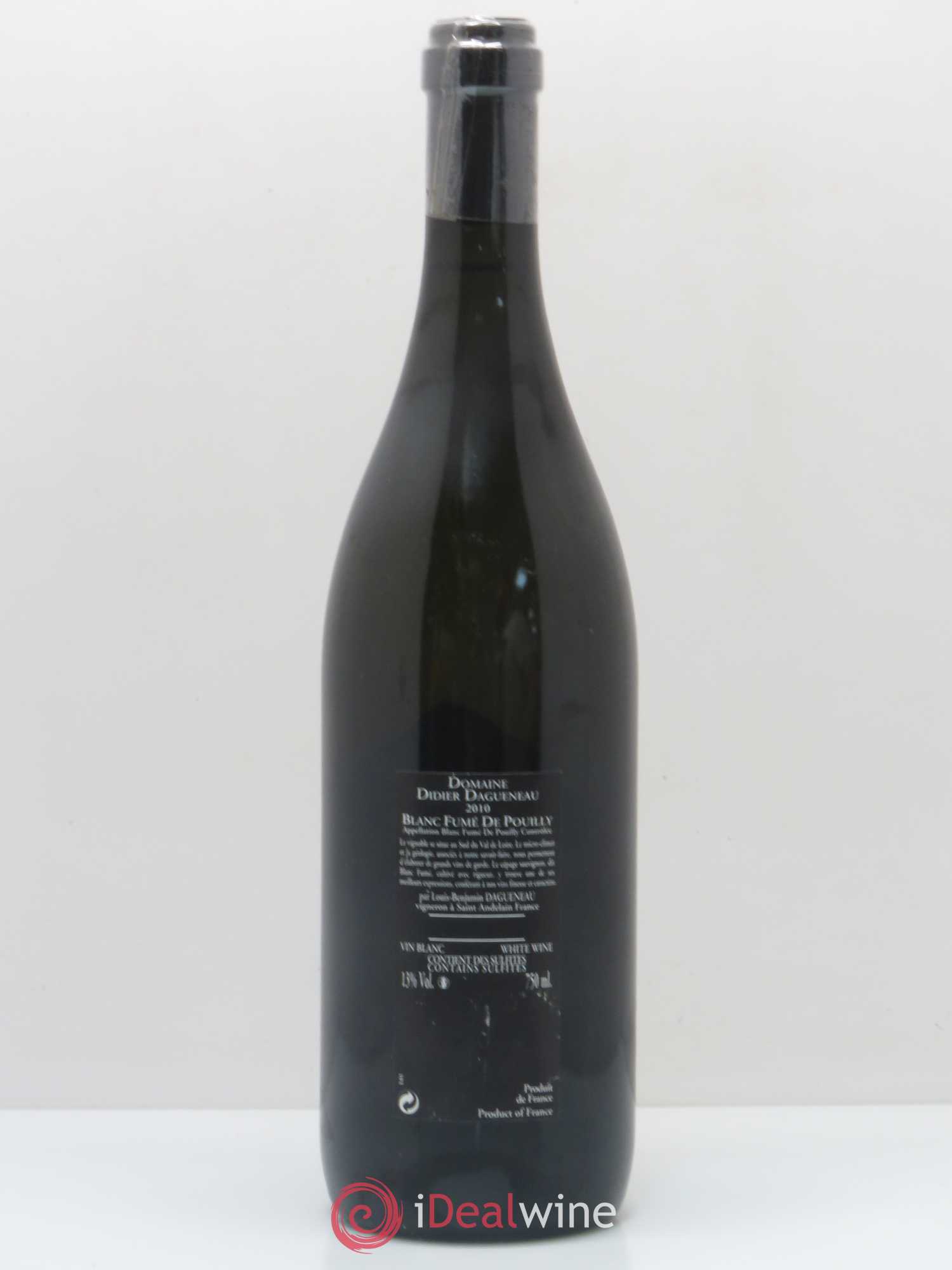 Vin de France (anciennement Pouilly-Fumé) Silex Dagueneau (Domaine Didier - Louis-Benjamin) 2010 - Lot de 1 bouteille - 1