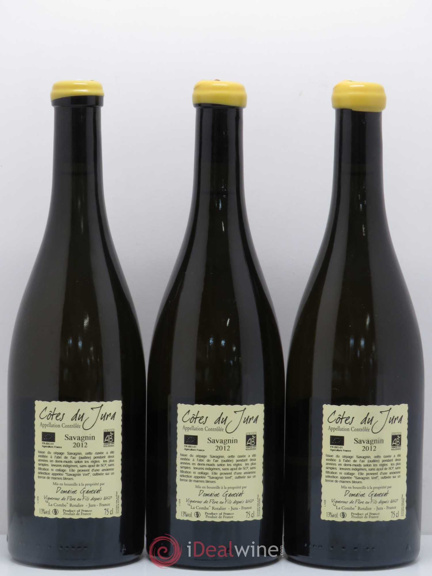 Côtes du Jura Les Chalasses Marnes Bleues Jean-François Ganevat (Domaine) 2012 - Lot de 3 bouteilles - 1