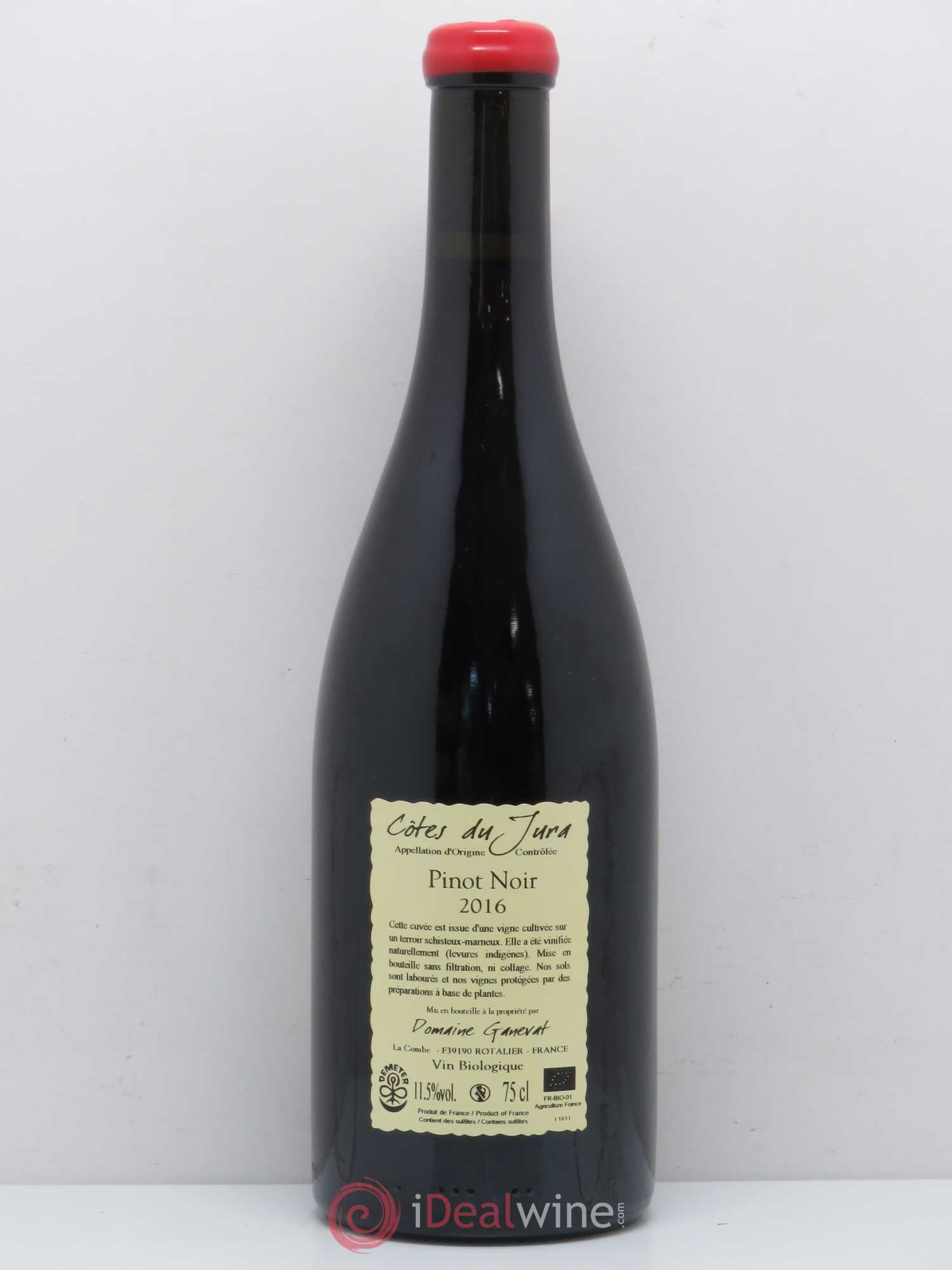 Côtes du Jura Pinot Noir En Billat  Jean-François Ganevat (Domaine) 2016 - Lot de 1 bouteille - 1