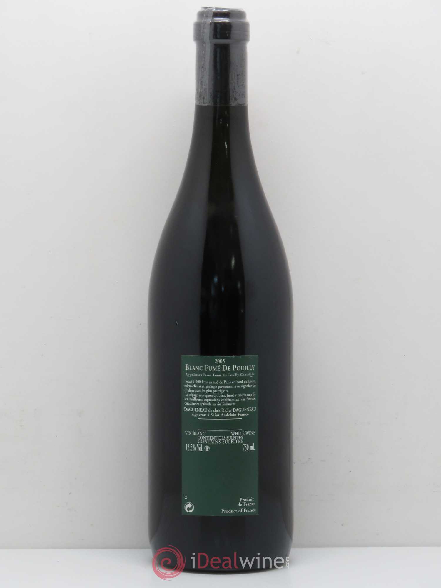 Vin de France (anciennement Pouilly-Fumé) Silex Dagueneau (Domaine Didier - Louis-Benjamin) 2005 - Lot de 1 bouteille - 1